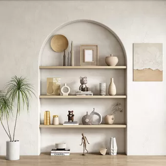 WABI SABI STYLE 3D MODELS – DECOR SETS – 0020