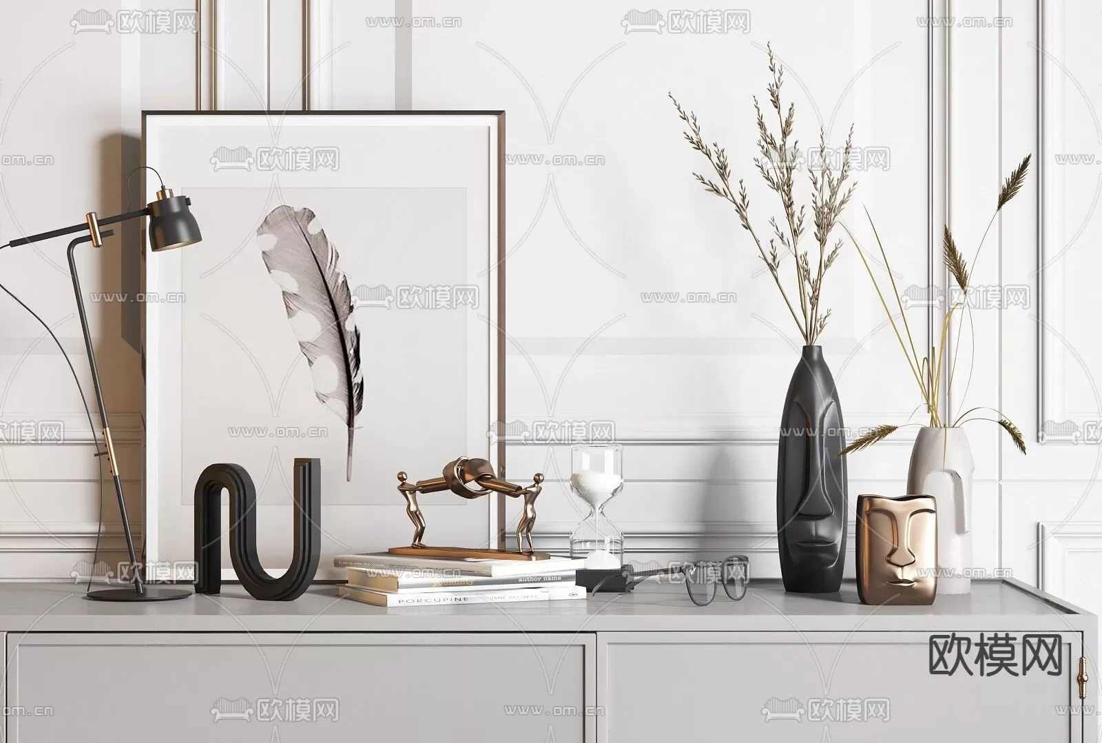 WABI SABI STYLE 3D MODELS – DECOR SETS – 0026