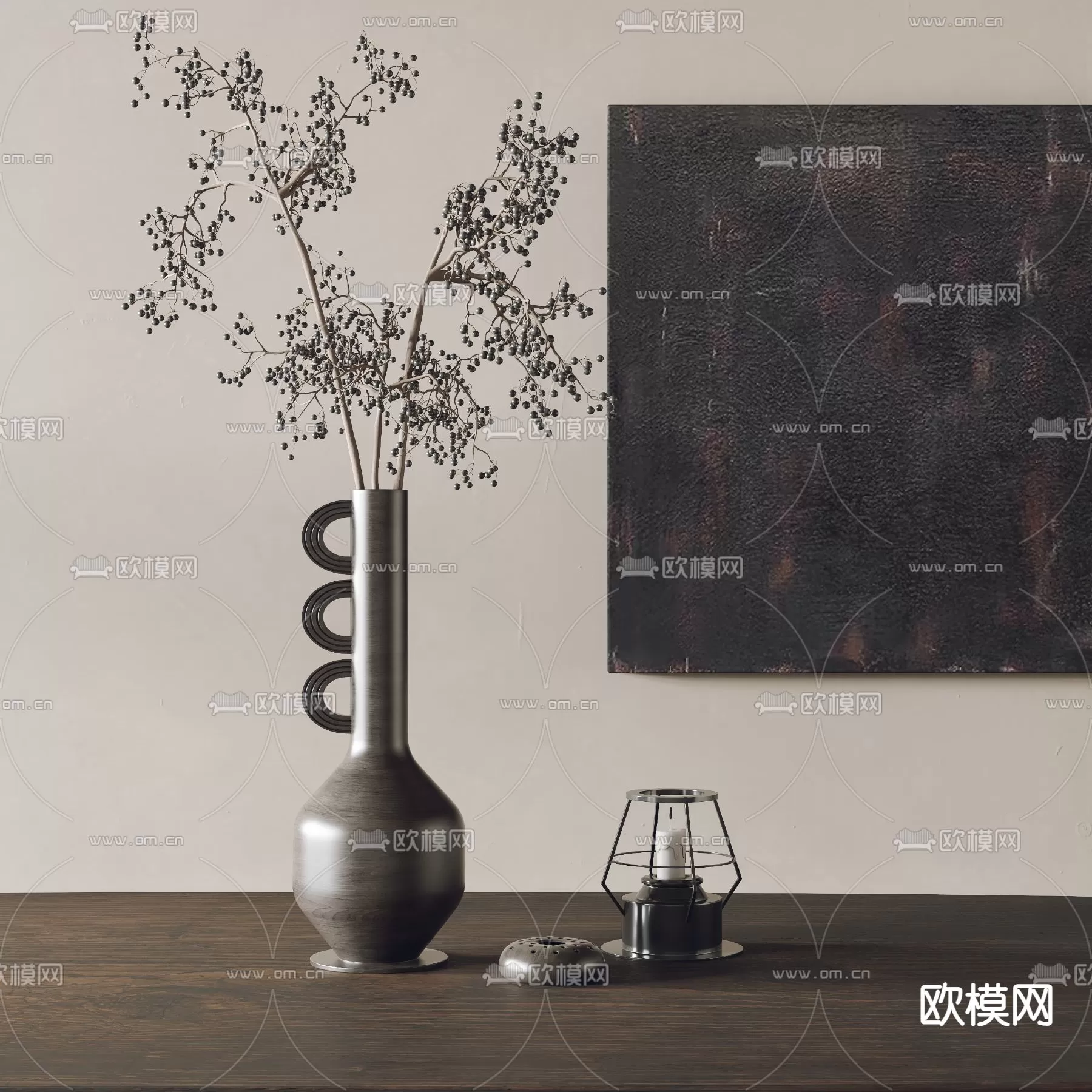 WABI SABI STYLE 3D MODELS – DECOR SETS – 0035