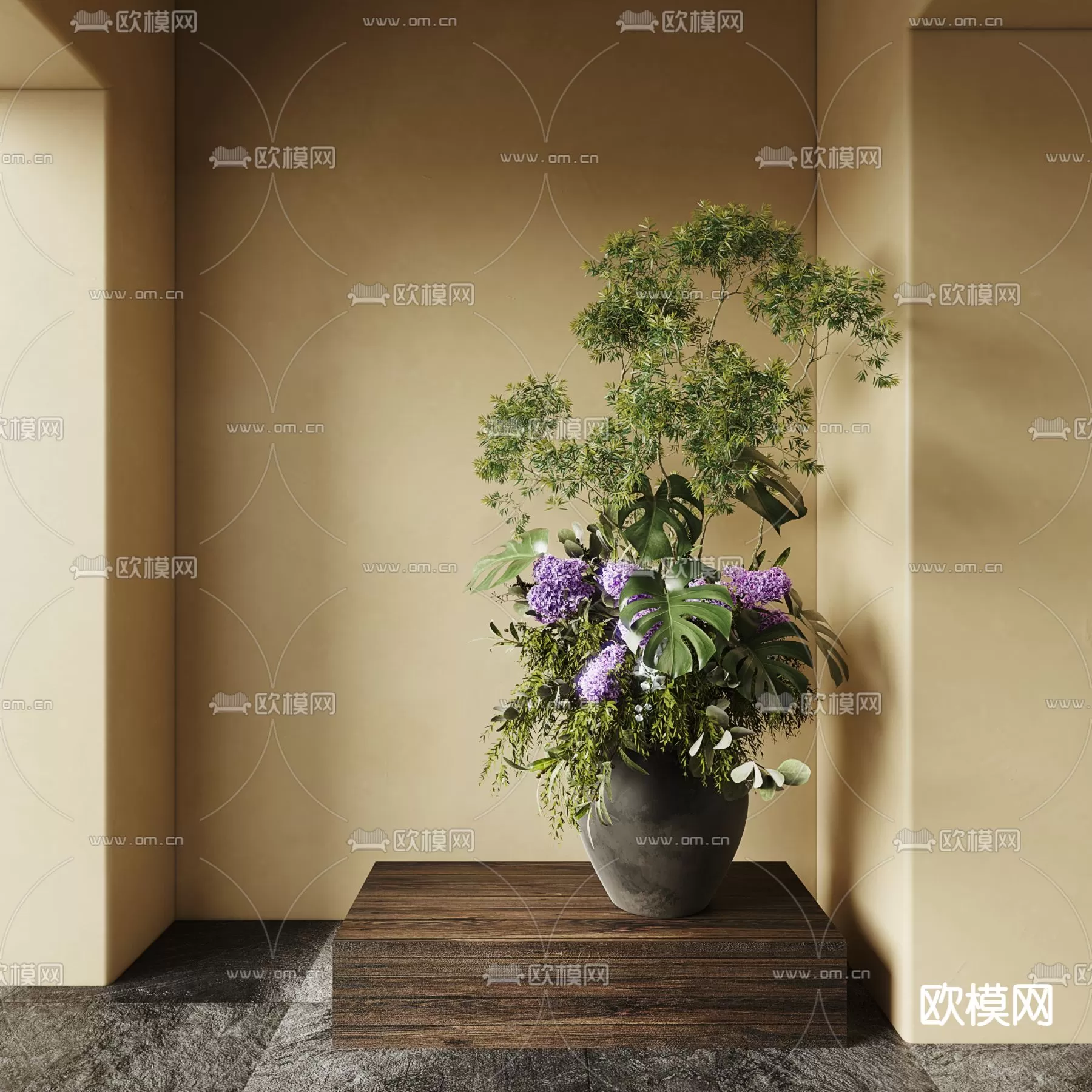 WABI SABI STYLE 3D MODELS – DECOR SETS – 0039