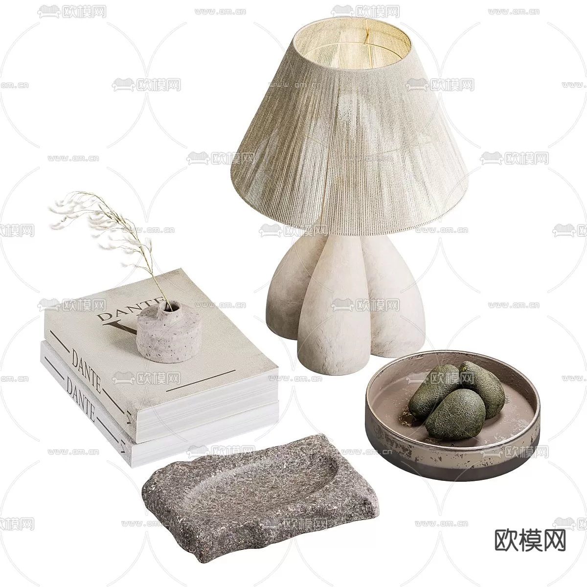 WABI SABI STYLE 3D MODELS – DECOR SETS – 0043