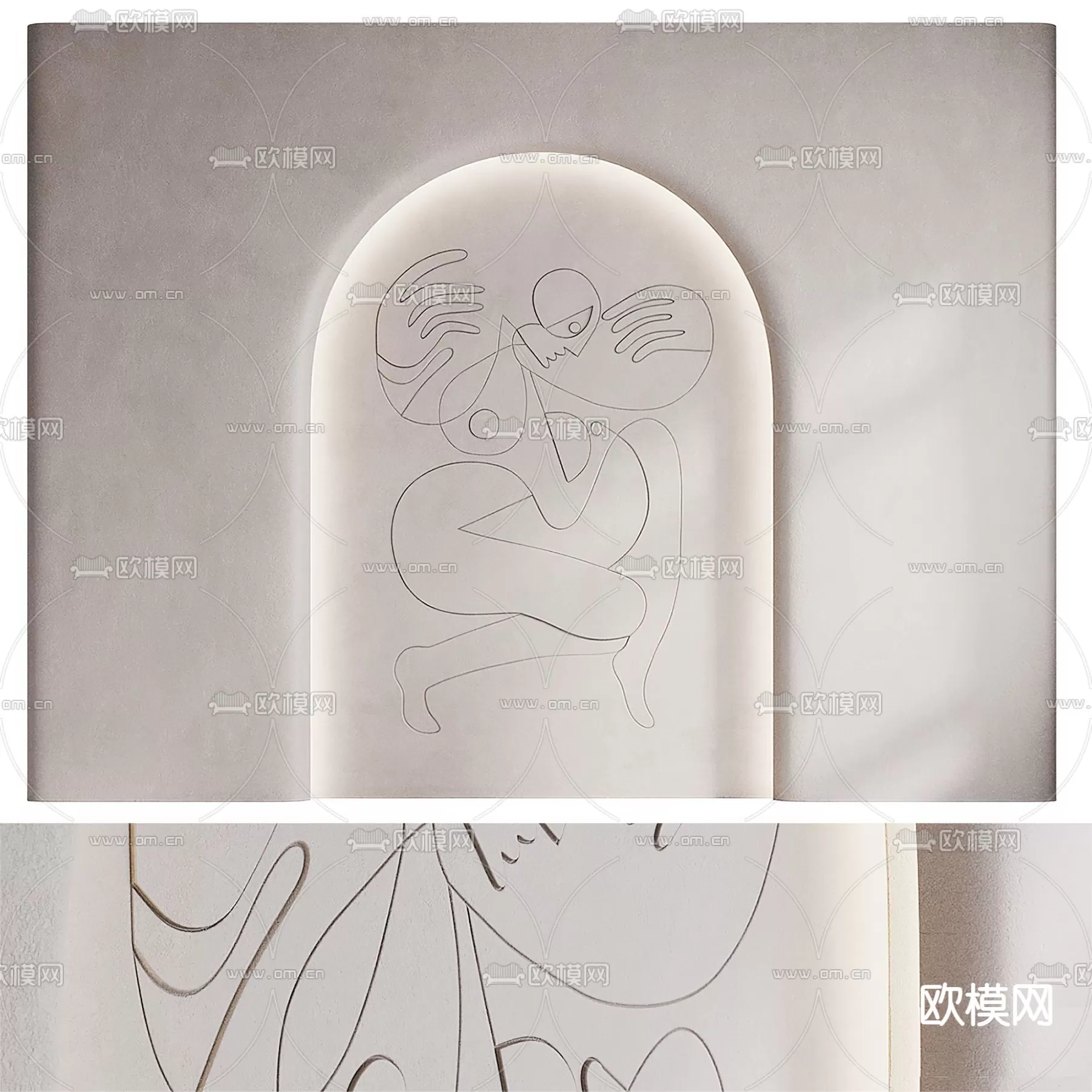 WABI SABI STYLE 3D MODELS – DECOR SETS – 0057