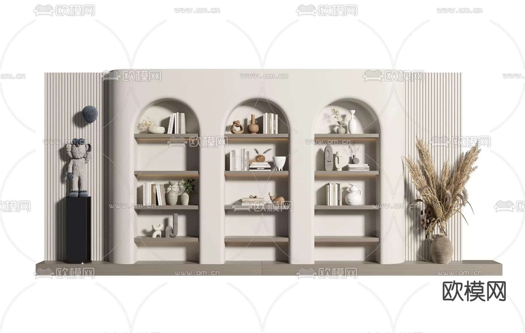 WABI SABI STYLE 3D MODELS – DECOR SETS – 0070