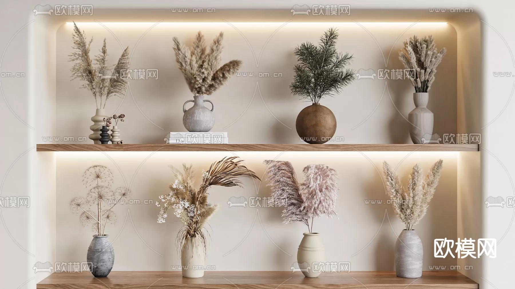 WABI SABI STYLE 3D MODELS – DECOR SETS – 0080