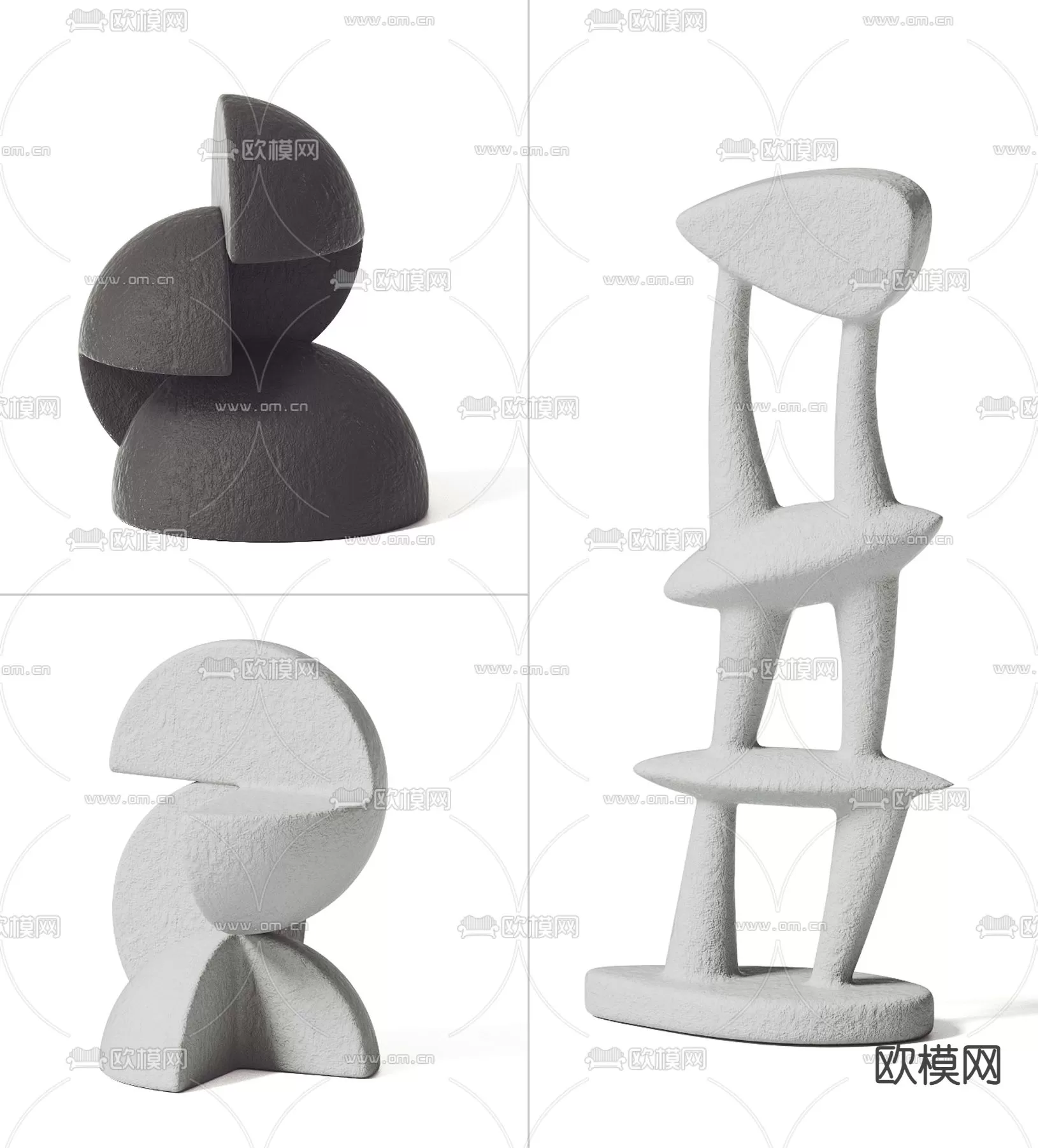 WABI SABI STYLE 3D MODELS – DECOR SETS – 0083