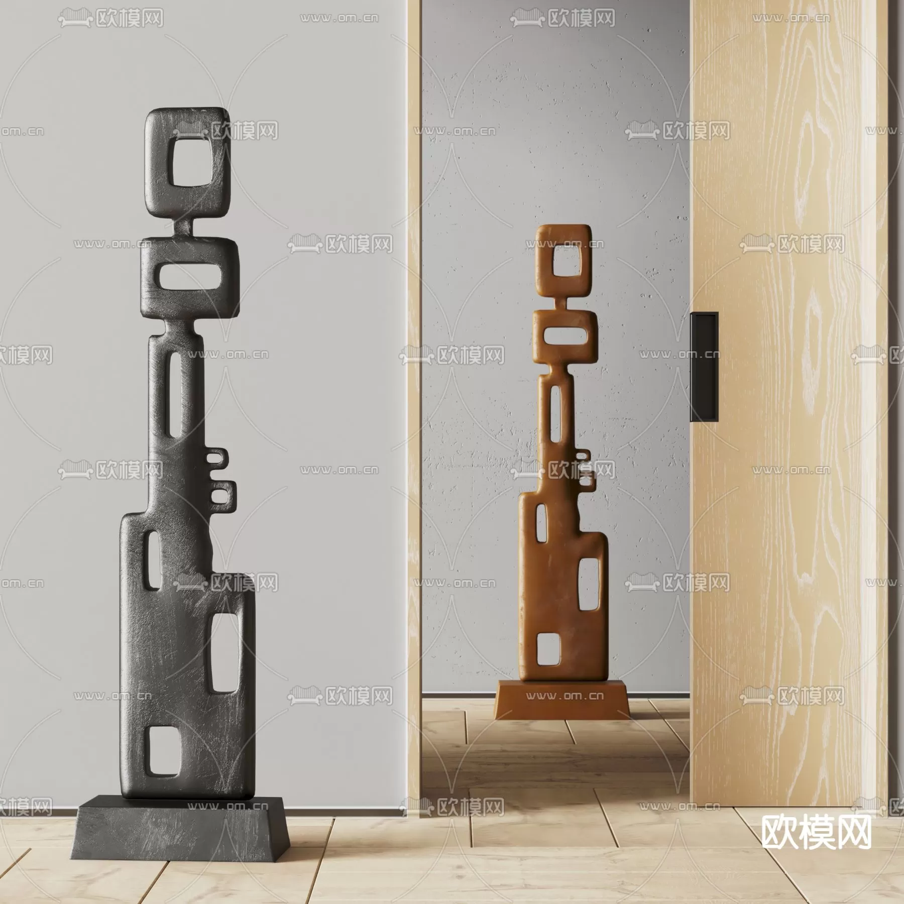 WABI SABI STYLE 3D MODELS – DECOR SETS – 0101