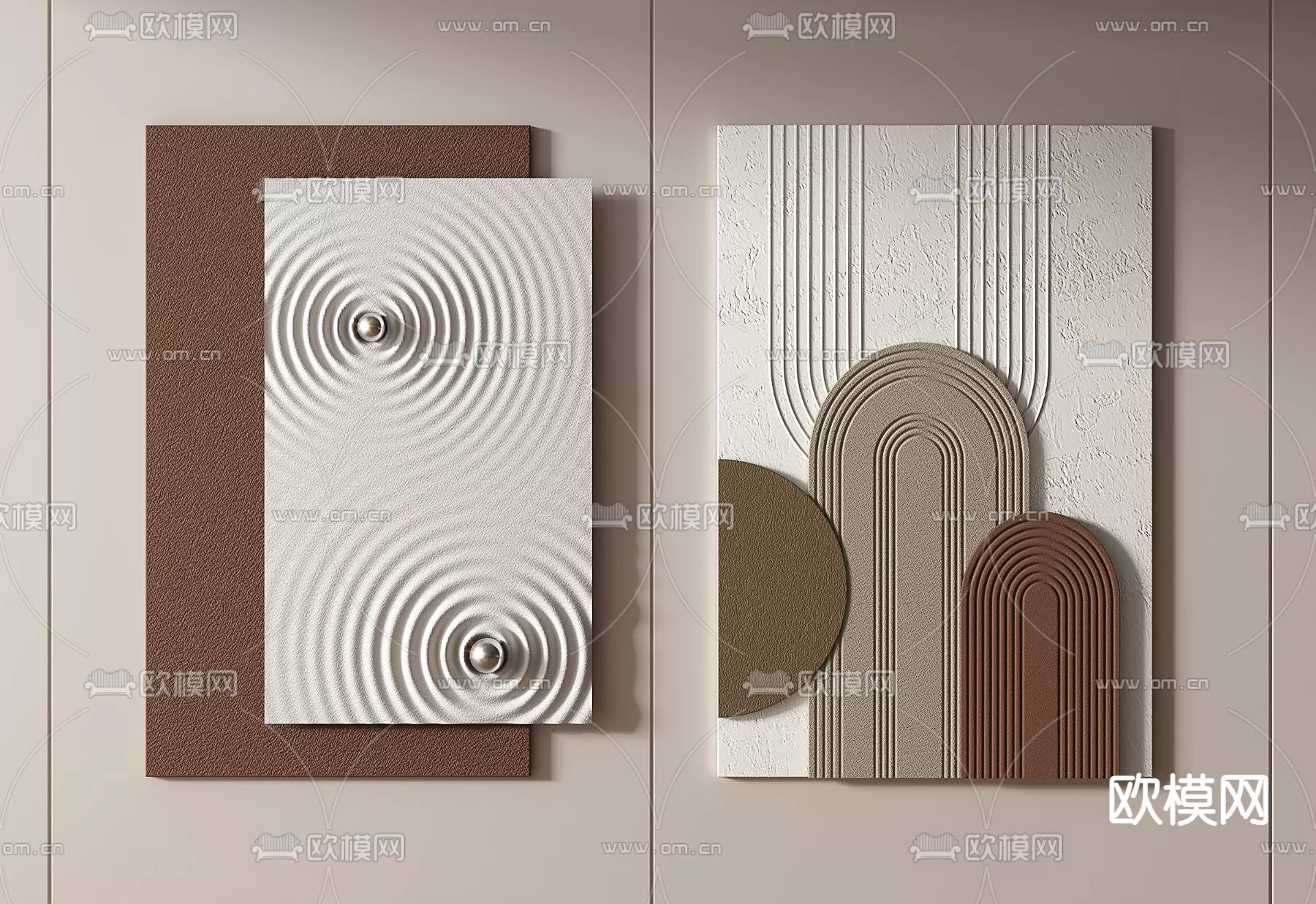 WABI SABI STYLE 3D MODELS – DECOR SETS – 0104