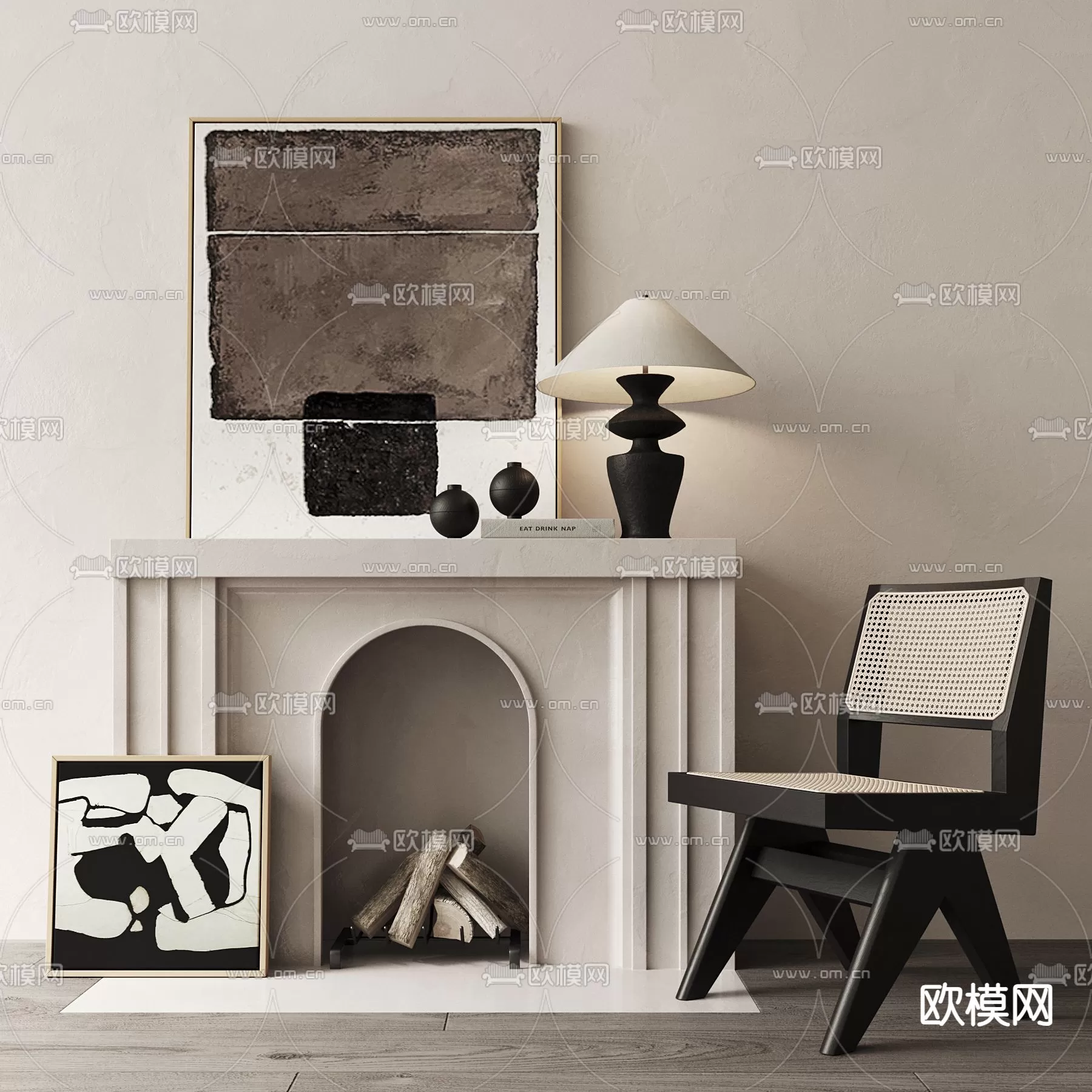WABI SABI STYLE 3D MODELS – DECOR SETS – 0105