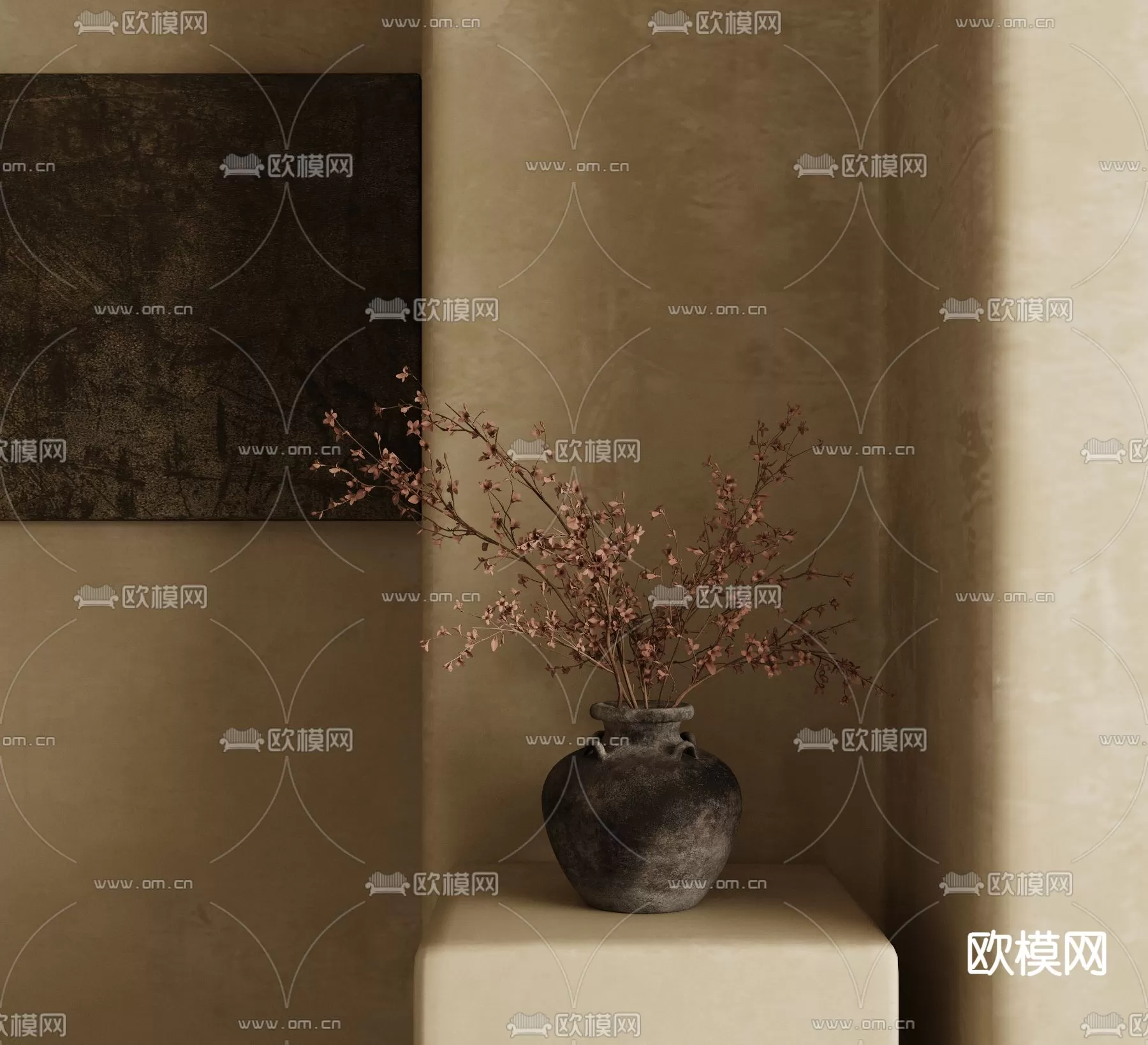 WABI SABI STYLE 3D MODELS – DECOR SETS – 0109