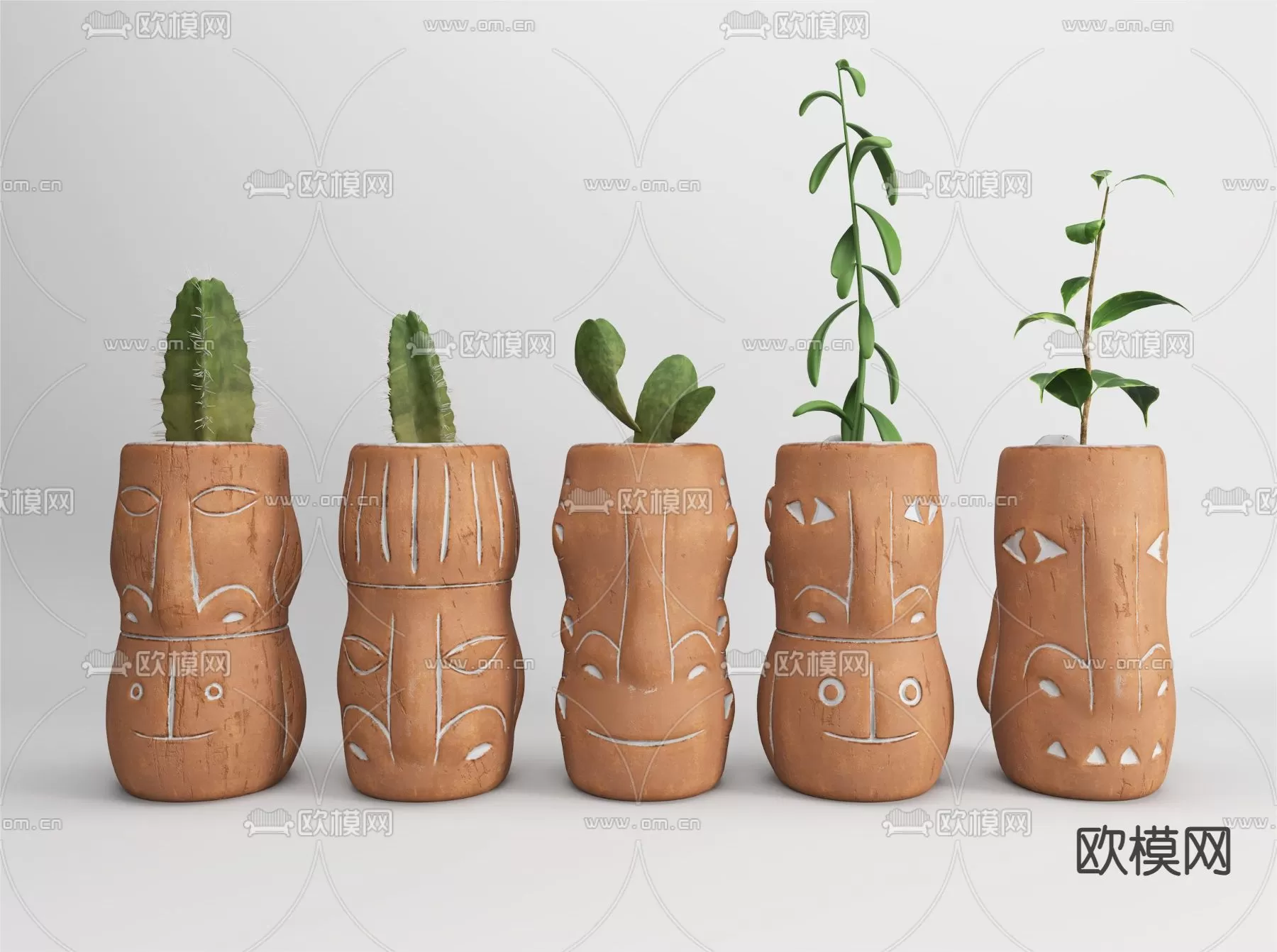 WABI SABI STYLE 3D MODELS – DECOR SETS – 0113