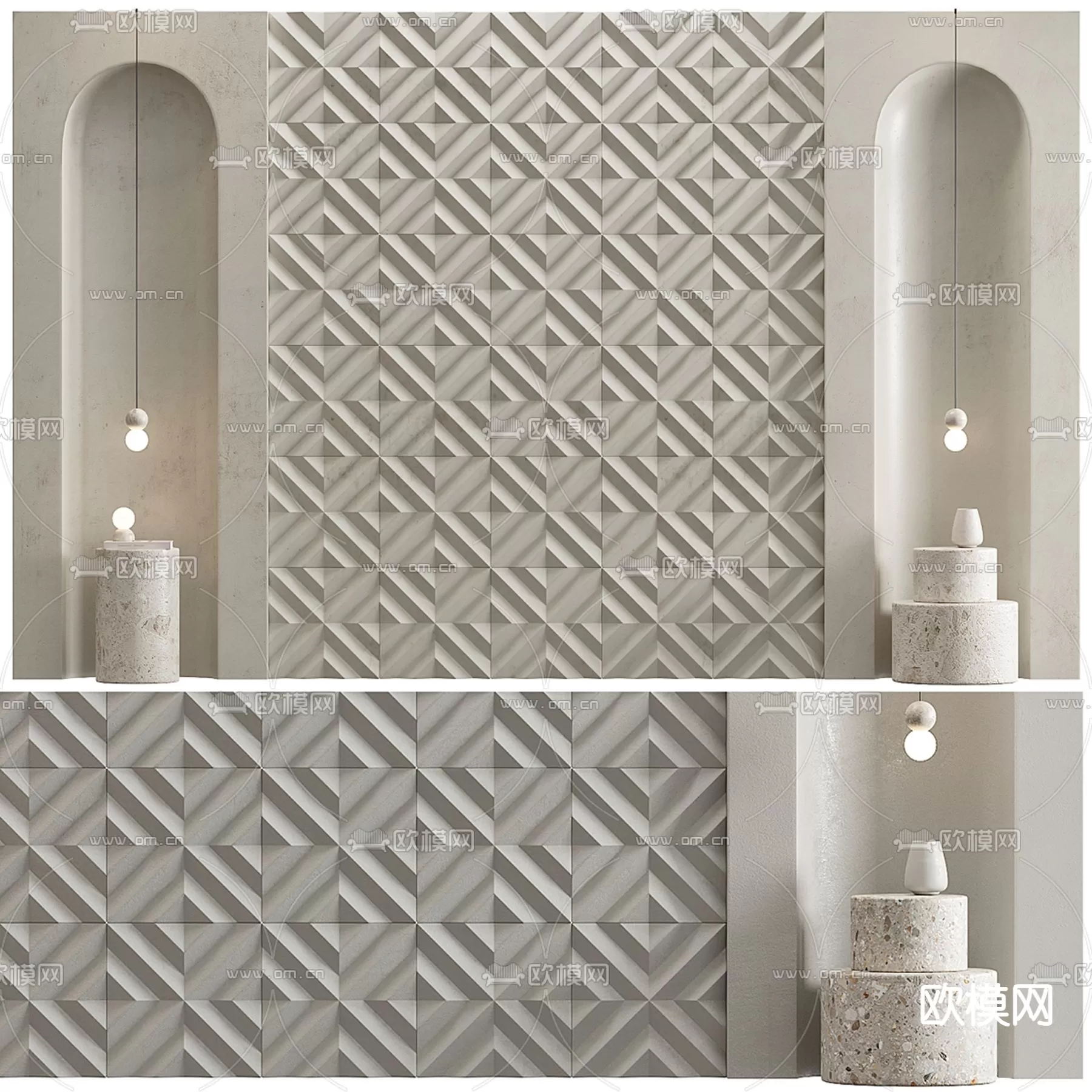 WABI SABI STYLE 3D MODELS – DECOR SETS – 0124