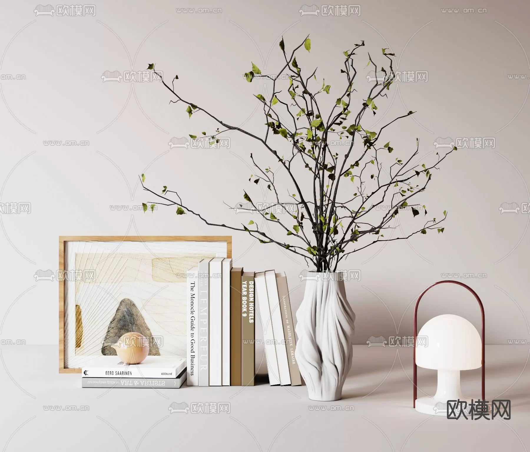 WABI SABI STYLE 3D MODELS – DECOR SETS – 0139