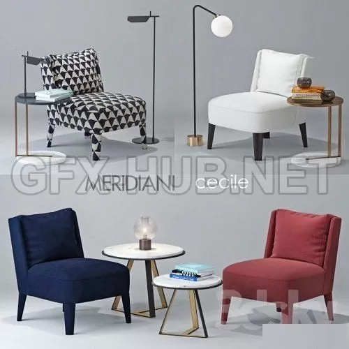 Chair Meridiani Cecile – 210053