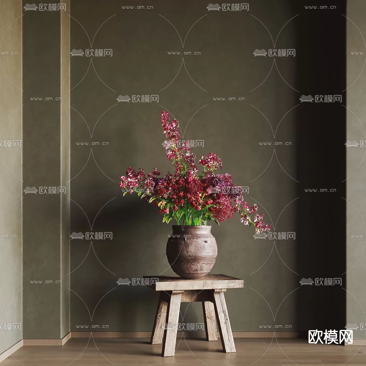 WABI SABI STYLE 3D MODELS – DECOR SETS – 0146