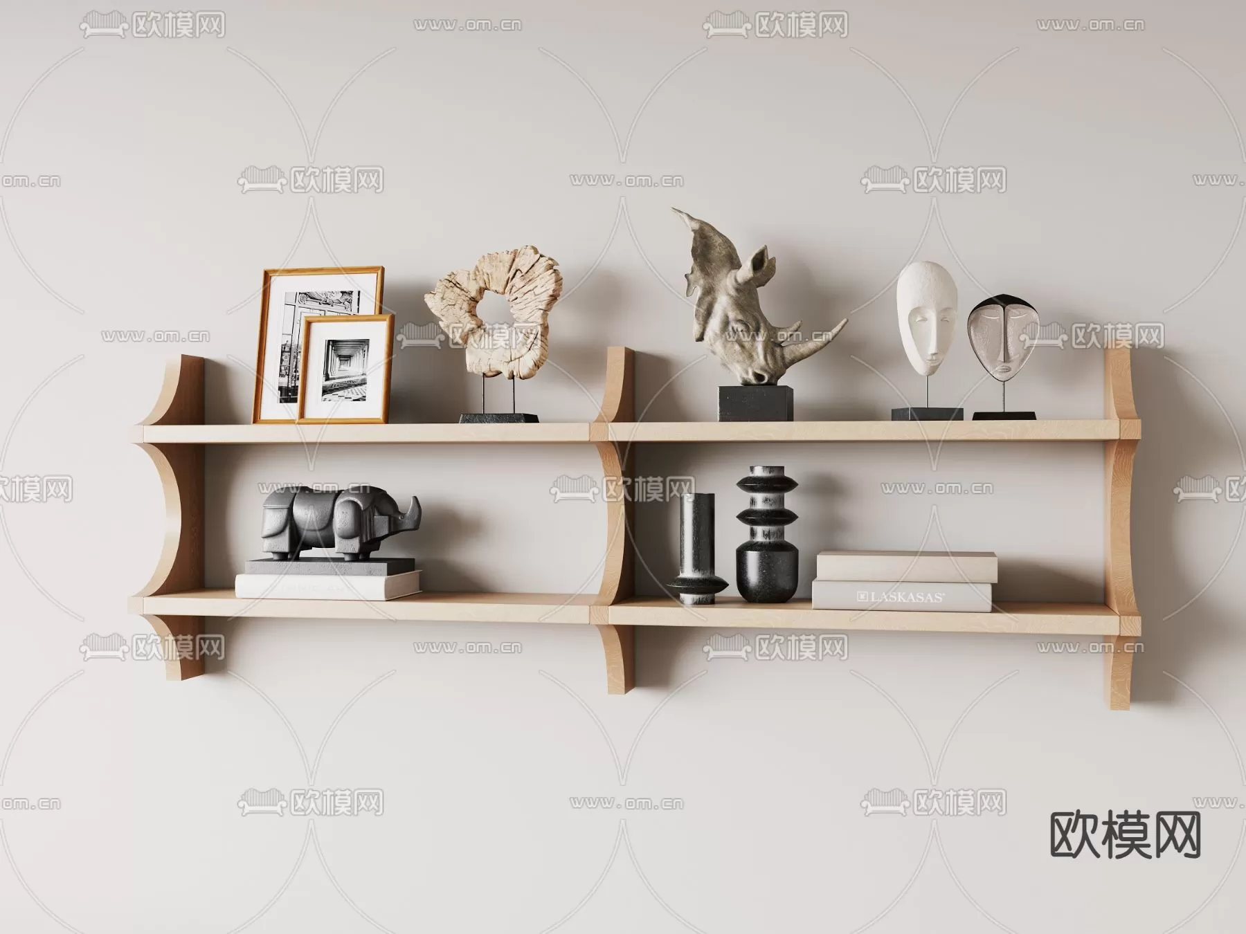 WABI SABI STYLE 3D MODELS – DECOR SETS – 0153