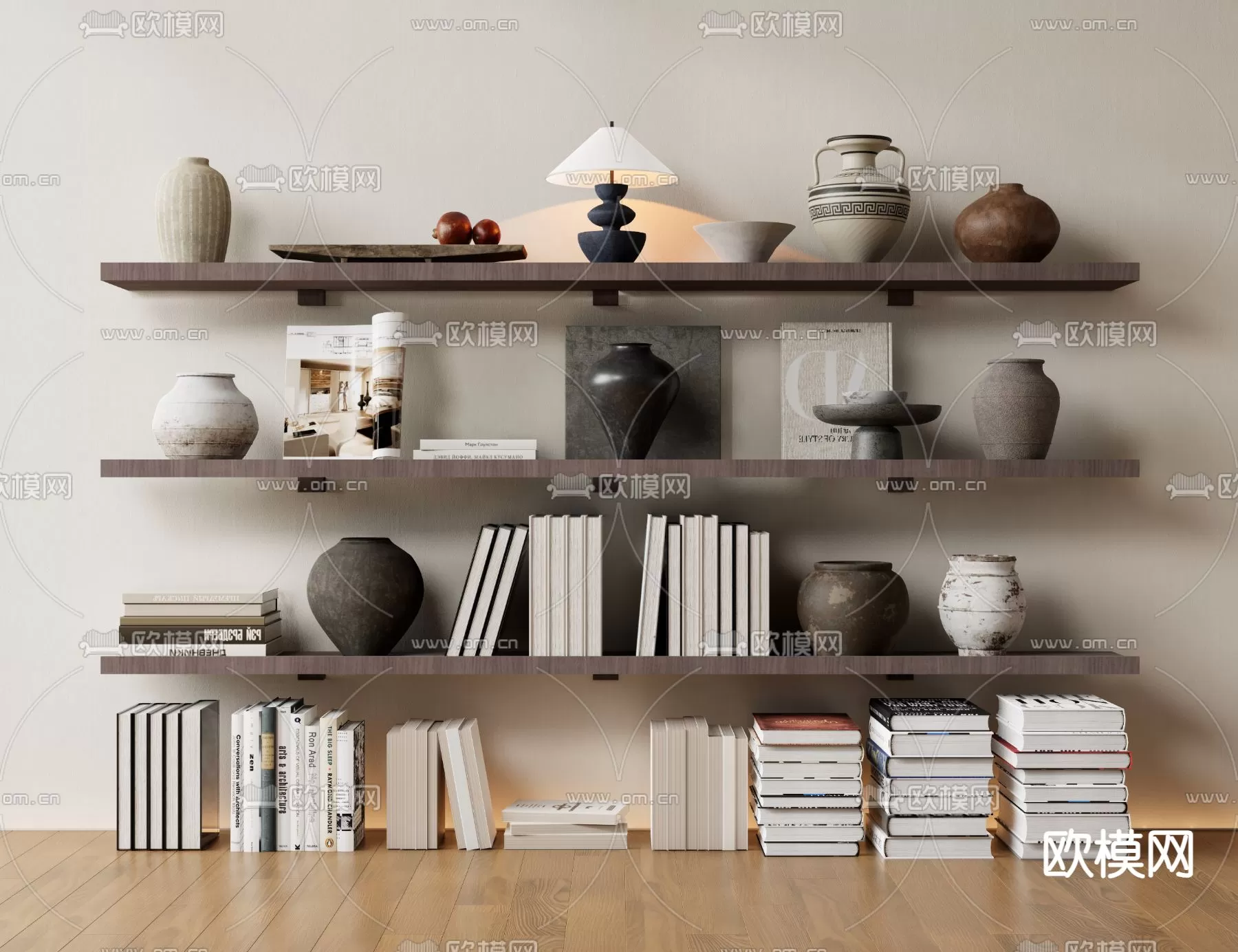 WABI SABI STYLE 3D MODELS – DECOR SETS – 0157