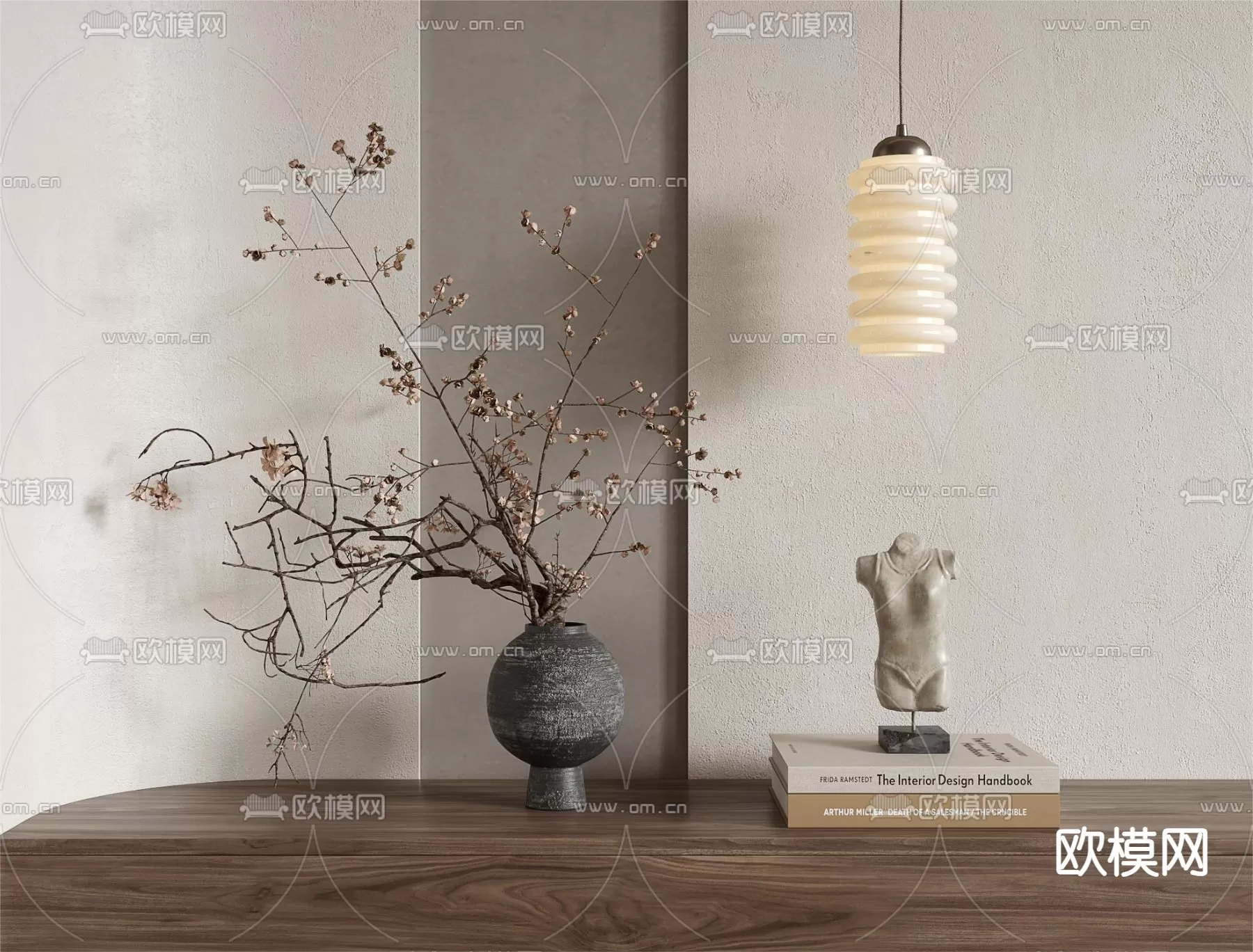 WABI SABI STYLE 3D MODELS – DECOR SETS – 0158