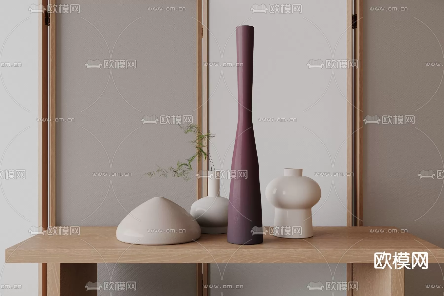 WABI SABI STYLE 3D MODELS – DECOR SETS – 0159