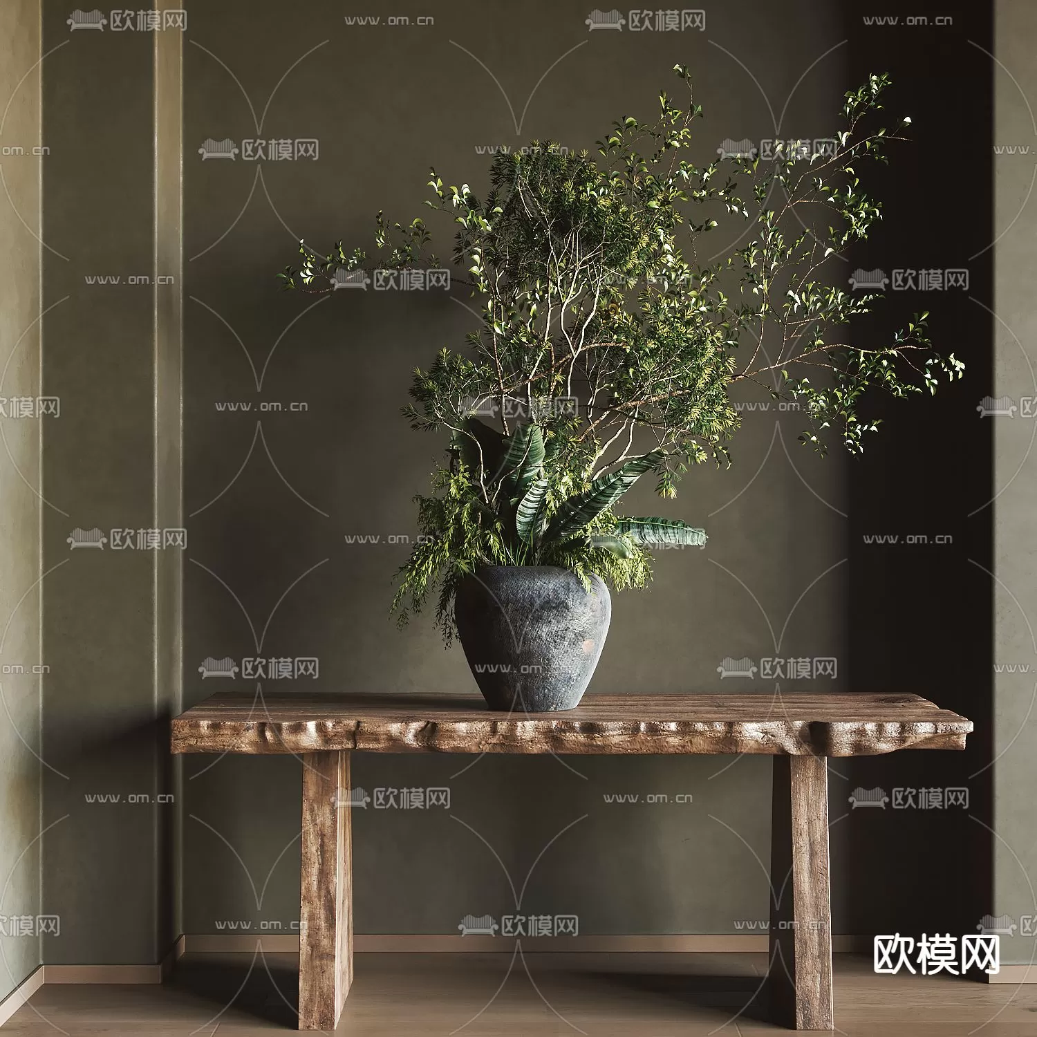 WABI SABI STYLE 3D MODELS – DECOR SETS – 0165