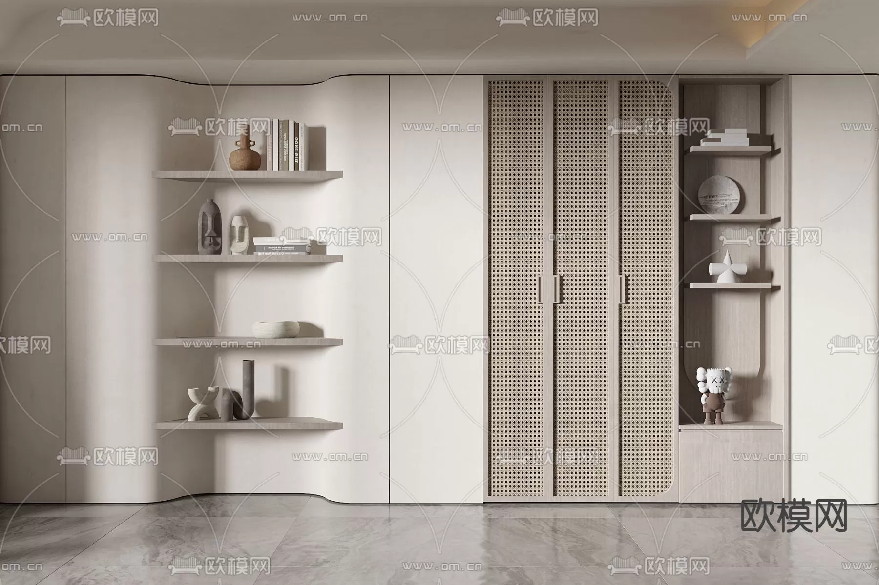 WABI SABI STYLE 3D MODELS – DECOR SETS – 0194