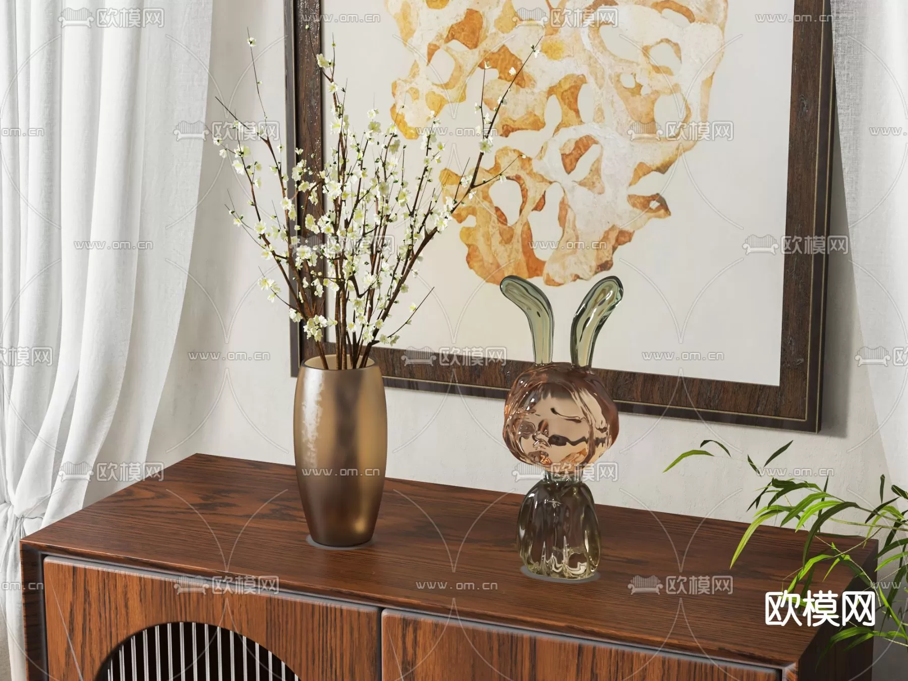 WABI SABI STYLE 3D MODELS – DECOR SETS – 0201