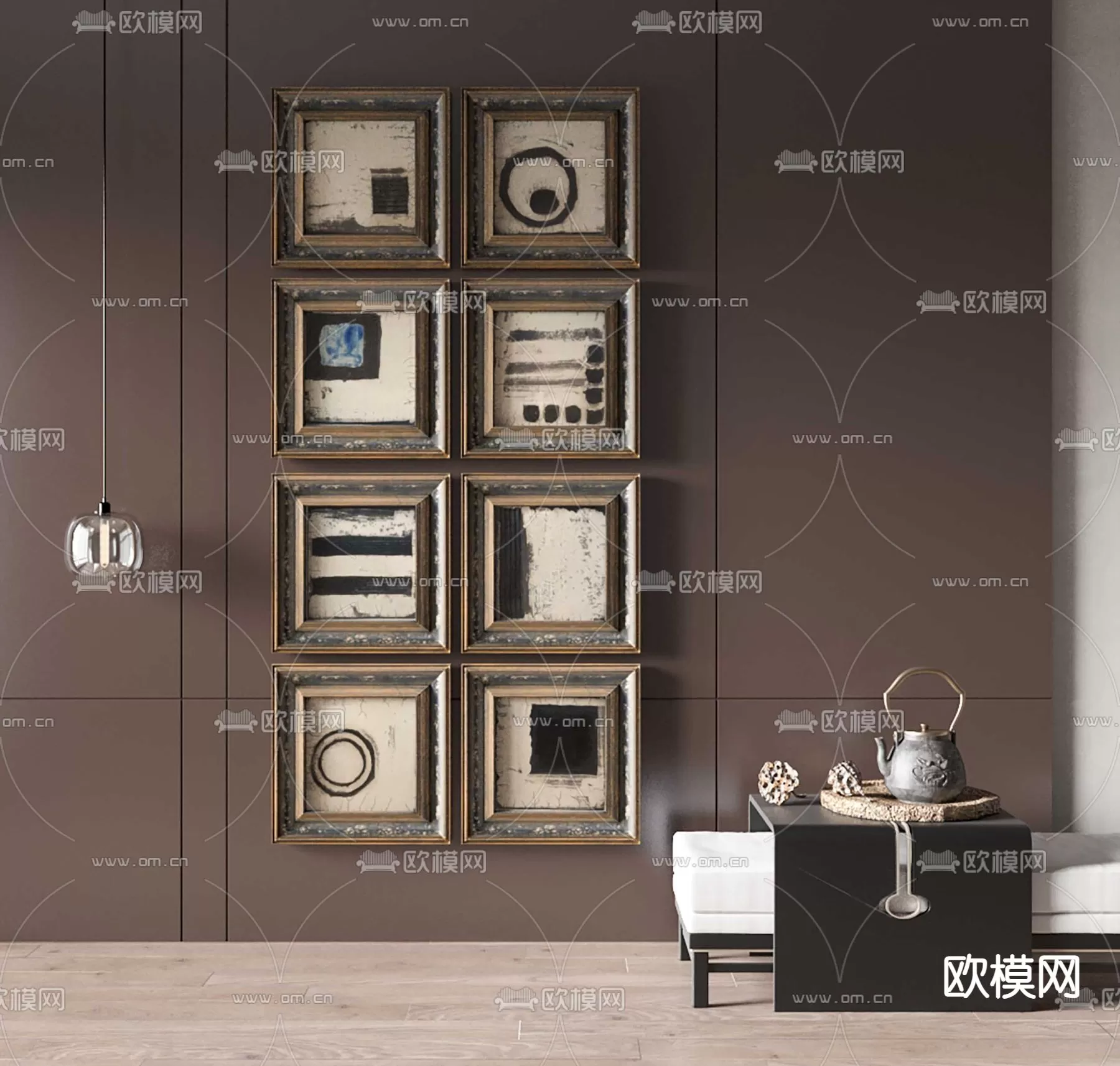 WABI SABI STYLE 3D MODELS – DECOR SETS – 0203