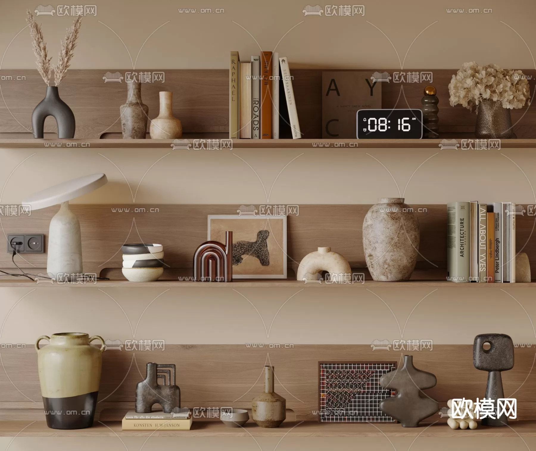 WABI SABI STYLE 3D MODELS – DECOR SETS – 0214