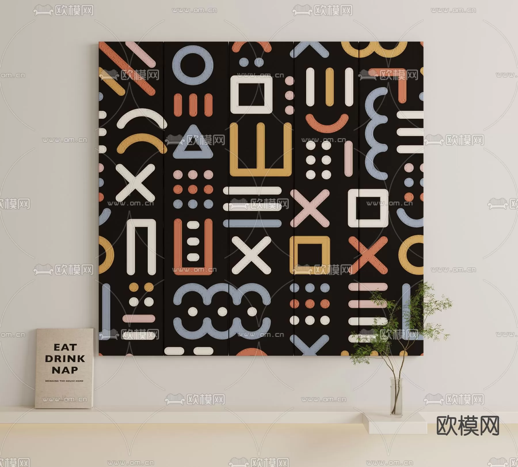 WABI SABI STYLE 3D MODELS – DECOR SETS – 0219