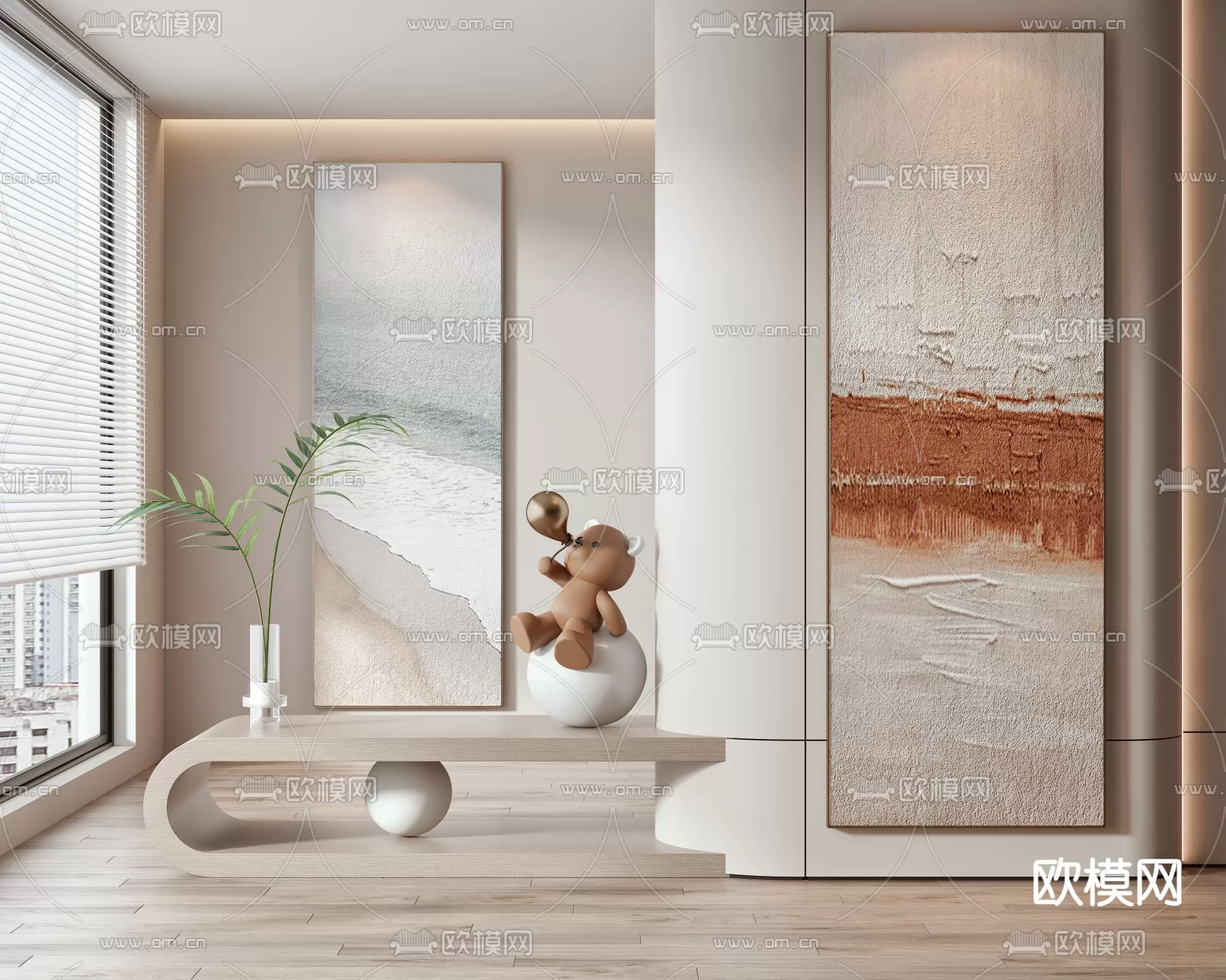 WABI SABI STYLE 3D MODELS – DECOR SETS – 0226