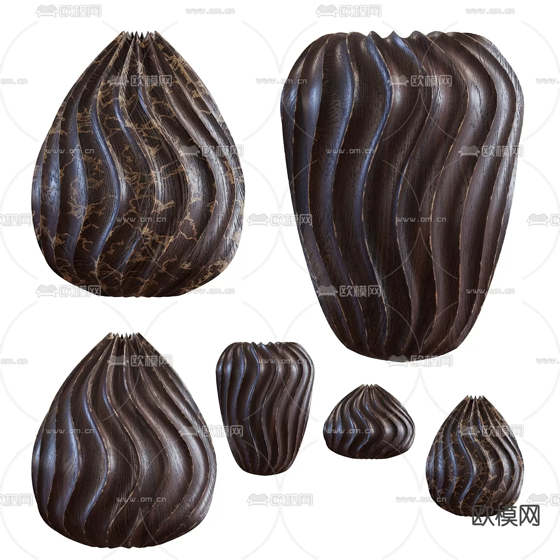 WABI SABI STYLE 3D MODELS – DECOR SETS – 0230