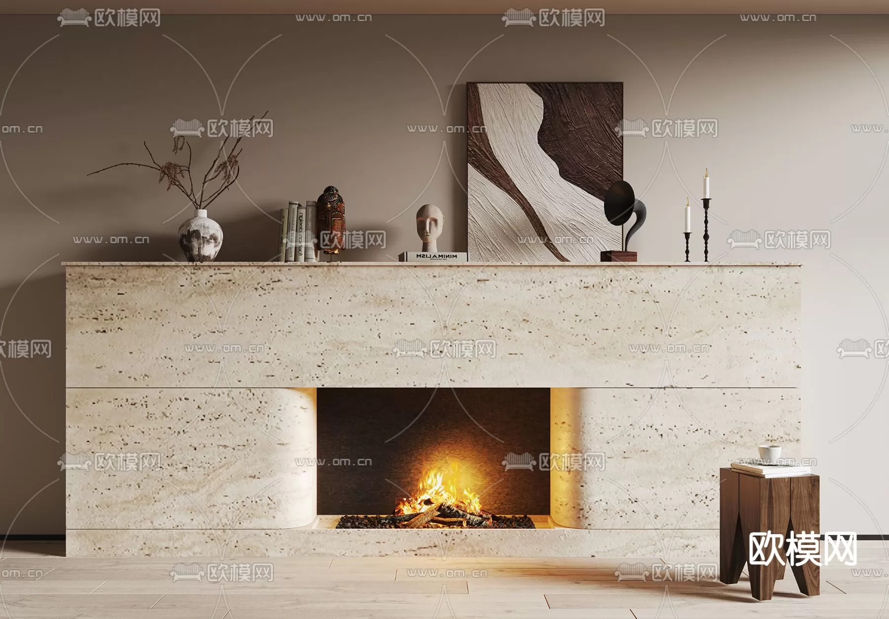 WABI SABI STYLE 3D MODELS – DECOR SETS – 0231