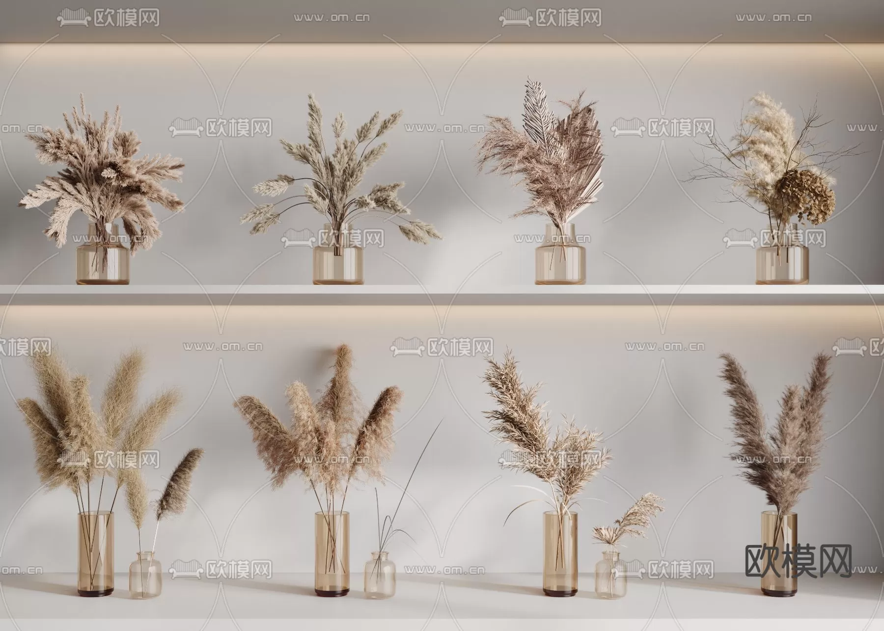 WABI SABI STYLE 3D MODELS – DECOR SETS – 0240