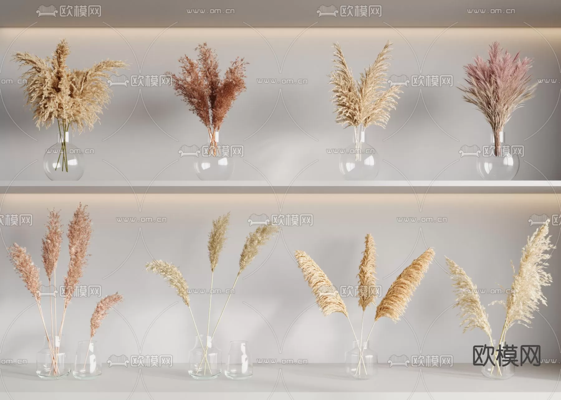 WABI SABI STYLE 3D MODELS – DECOR SETS – 0241