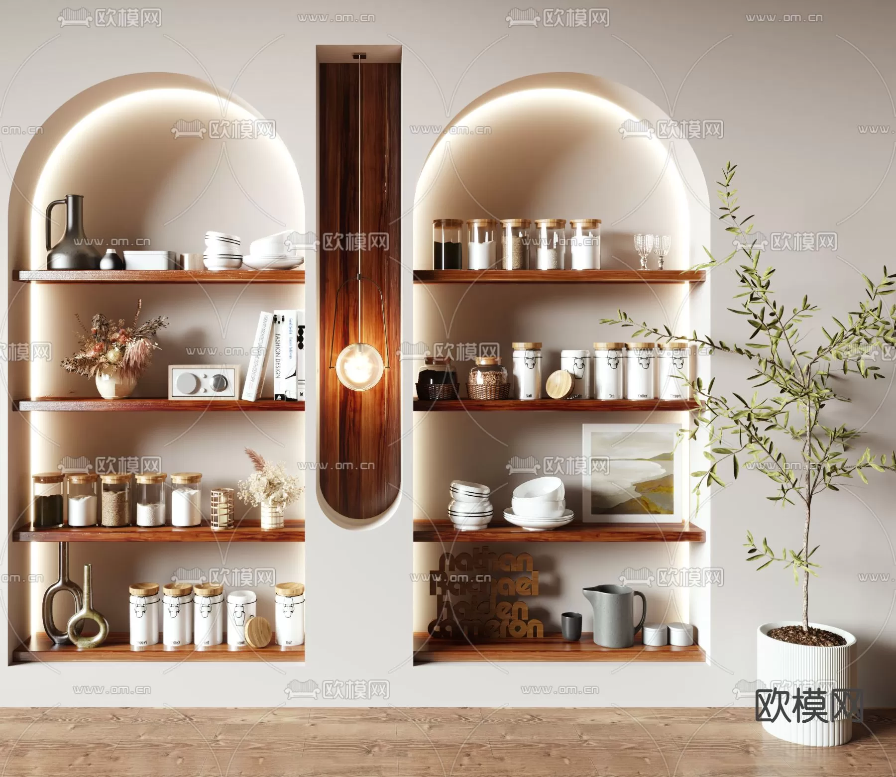 WABI SABI STYLE 3D MODELS – DECOR SETS – 0248