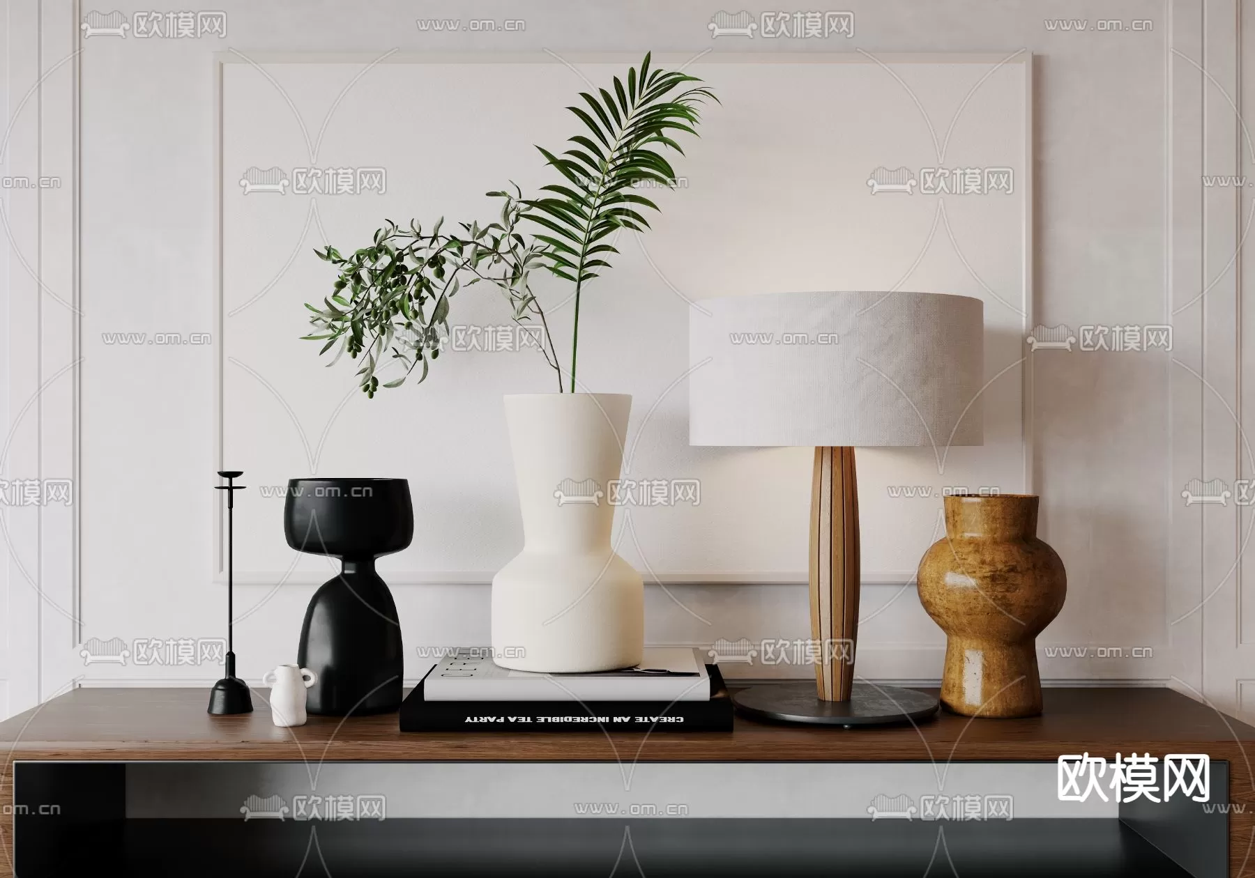 WABI SABI STYLE 3D MODELS – DECOR SETS – 0252