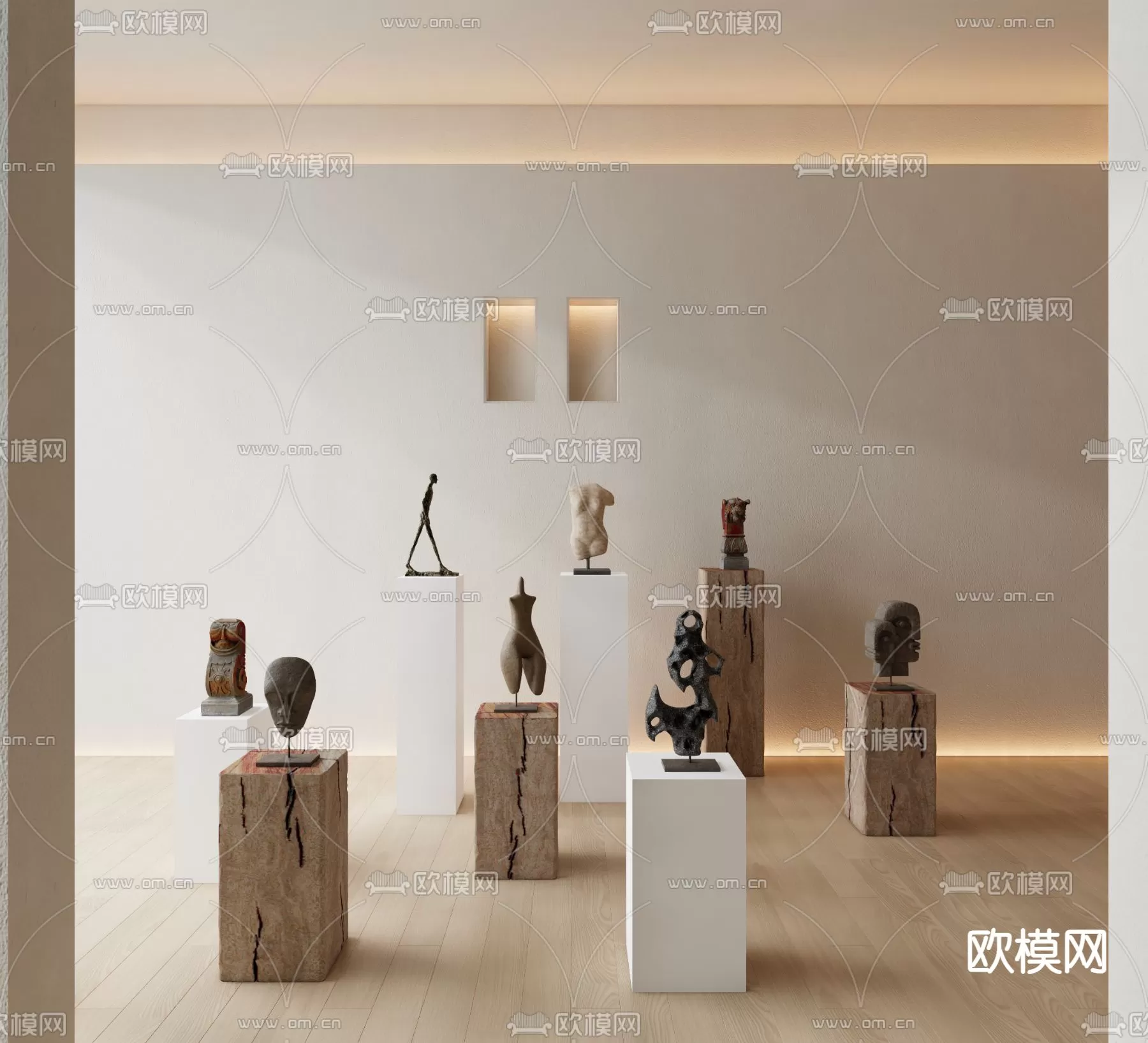 WABI SABI STYLE 3D MODELS – DECOR SETS – 0255