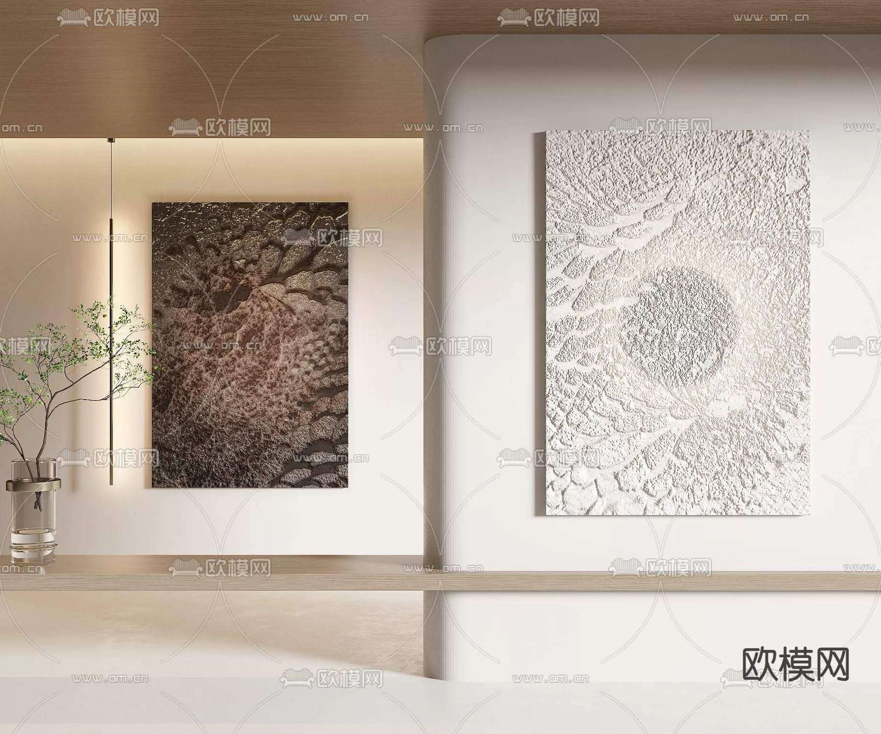 WABI SABI STYLE 3D MODELS – DECOR SETS – 0256