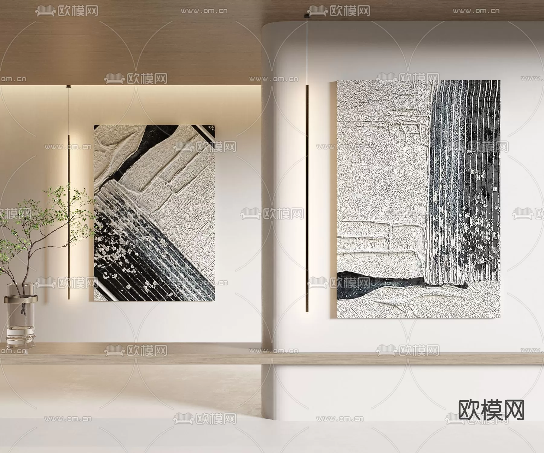 WABI SABI STYLE 3D MODELS – DECOR SETS – 0258