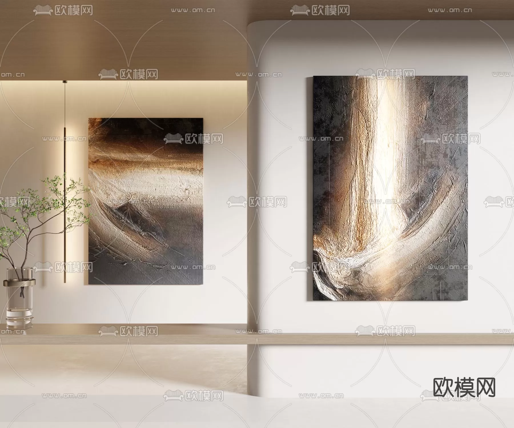 WABI SABI STYLE 3D MODELS – DECOR SETS – 0259