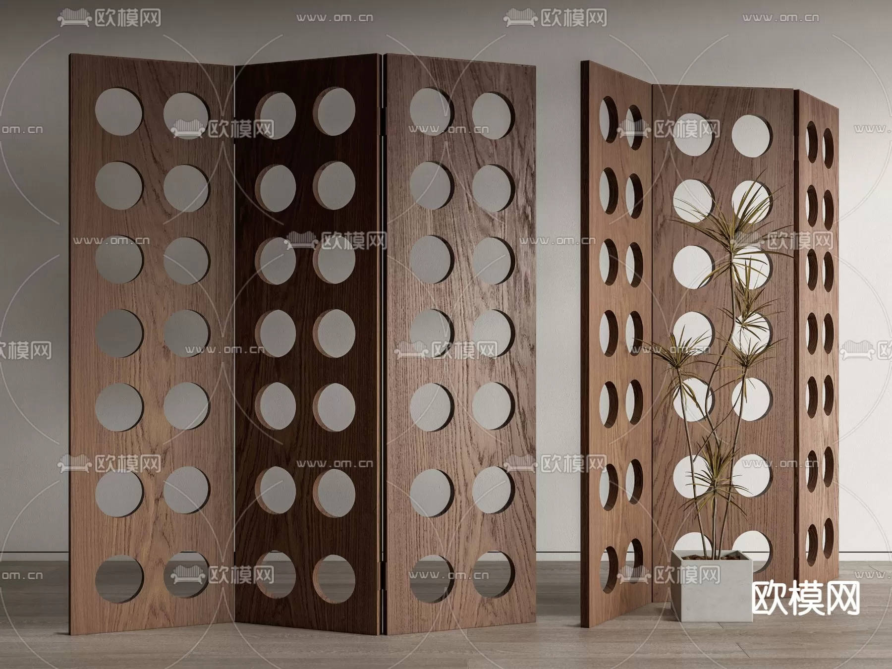 WABI SABI STYLE 3D MODELS – PANELS – 0055