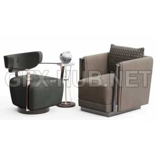 Chair Set by Caracole 3D model – 210089