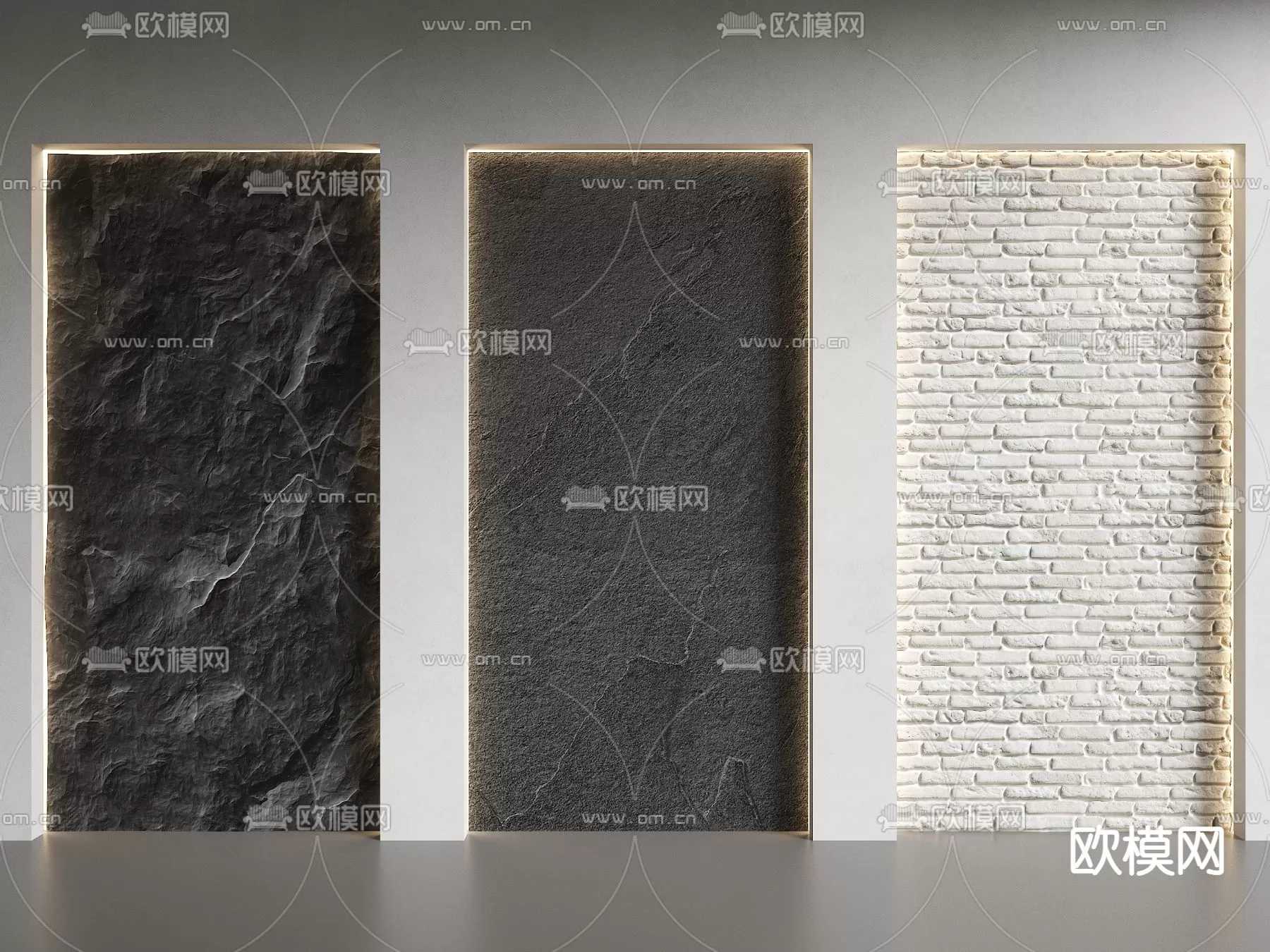 WABI SABI STYLE 3D MODELS – PANELS – 0066