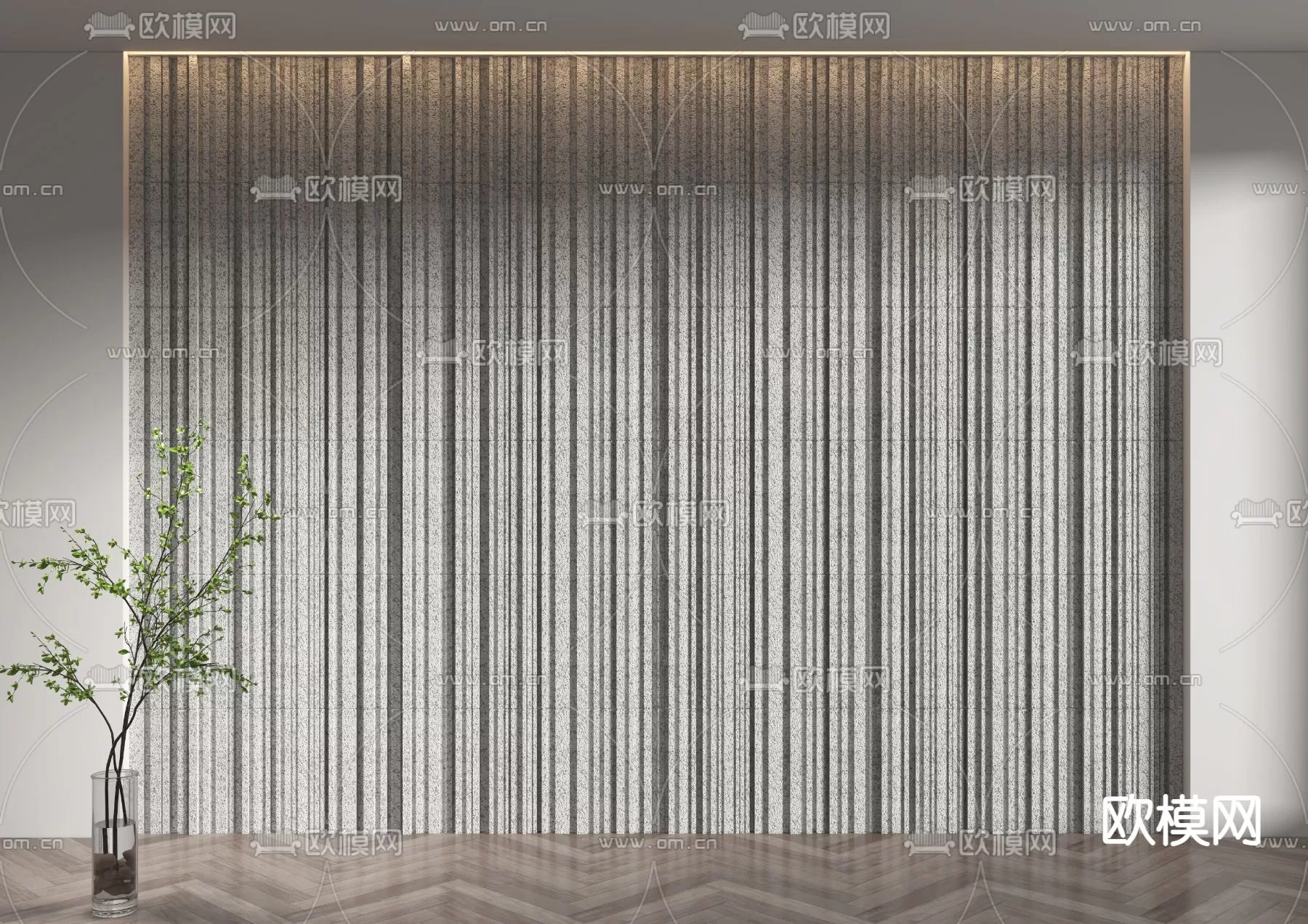 WABI SABI STYLE 3D MODELS – PANELS – 0070