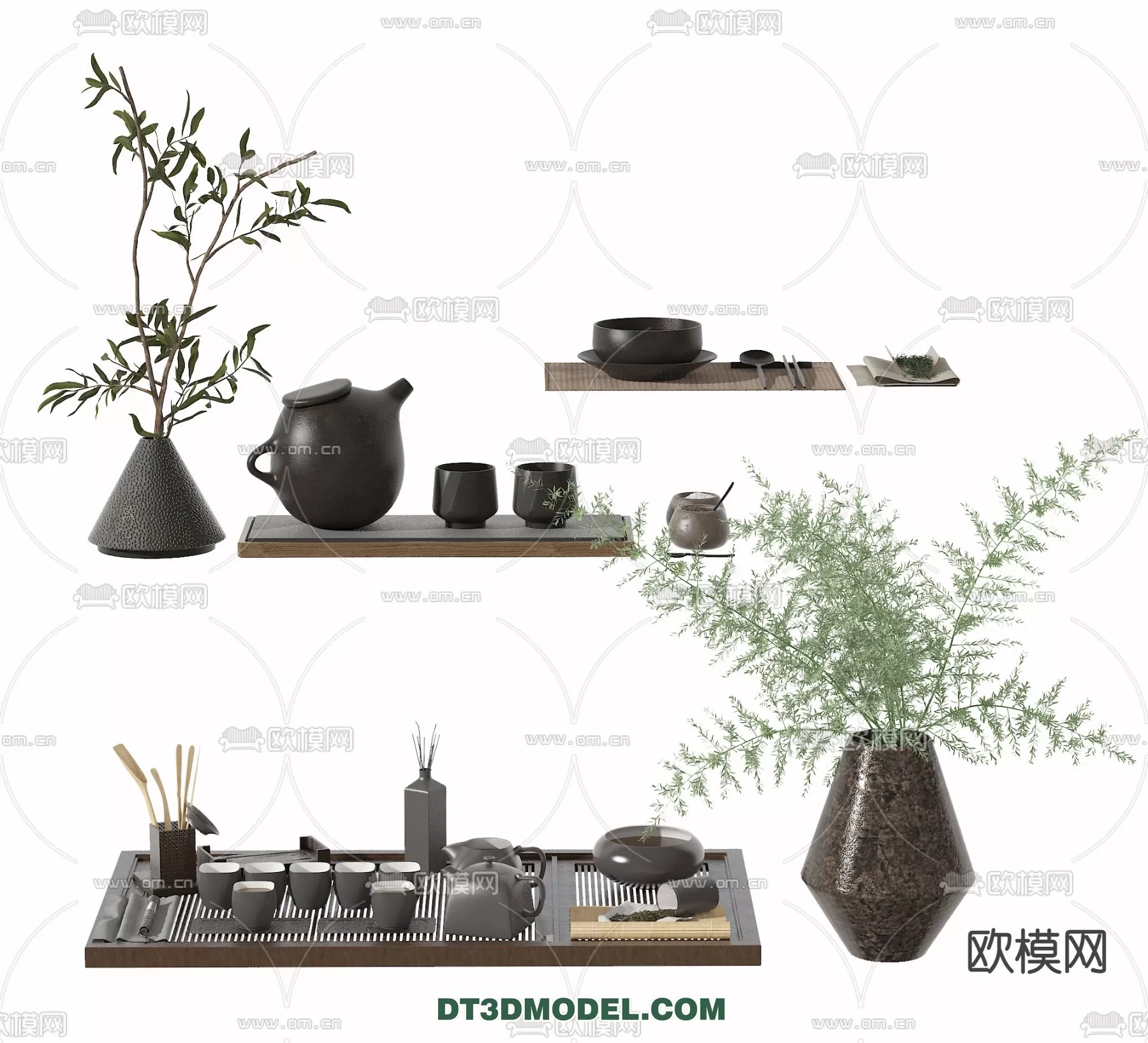 TEAPOT SET 3D MODELS – 009