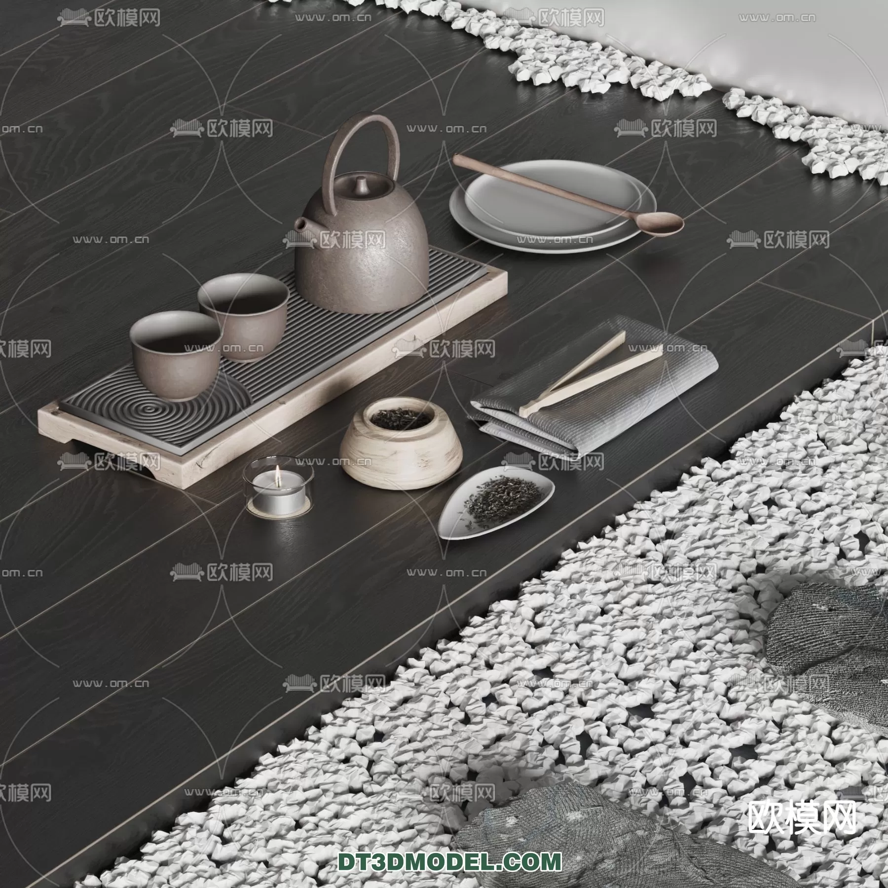 TEAPOT SET 3D MODELS – 014