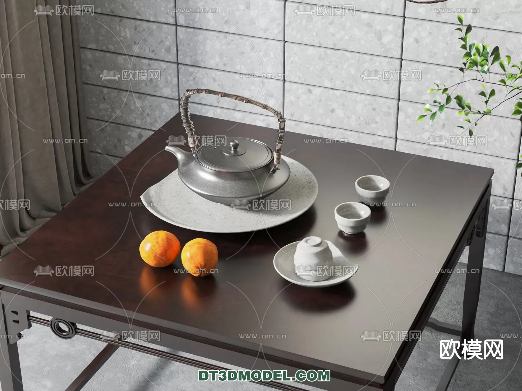 TEAPOT SET 3D MODELS – 019