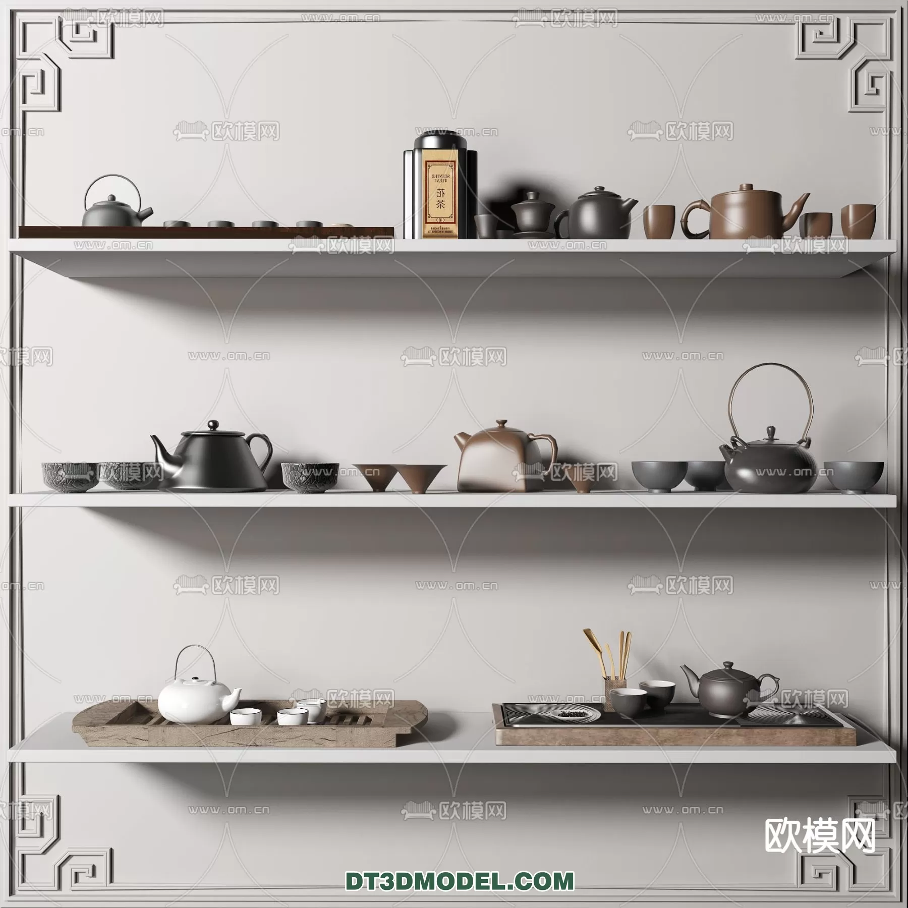 TEAPOT SET 3D MODELS – 030