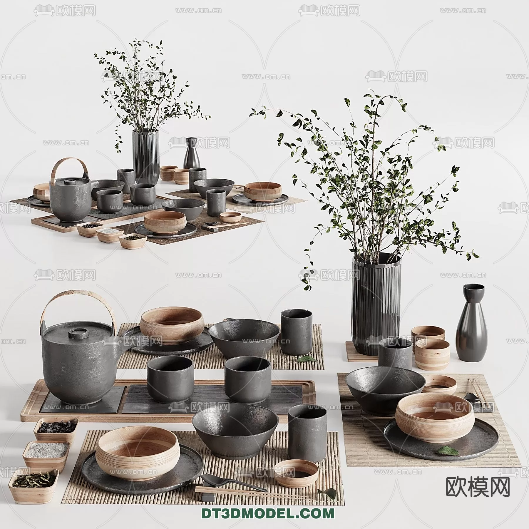 TEAPOT SET 3D MODELS – 031