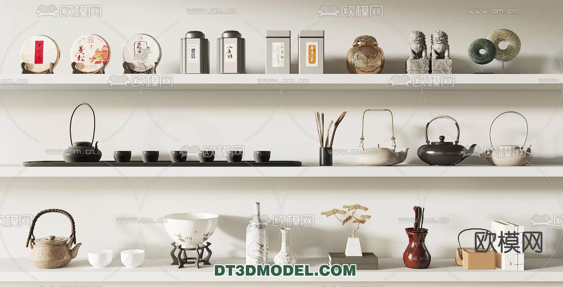 TEAPOT SET 3D MODELS – 039