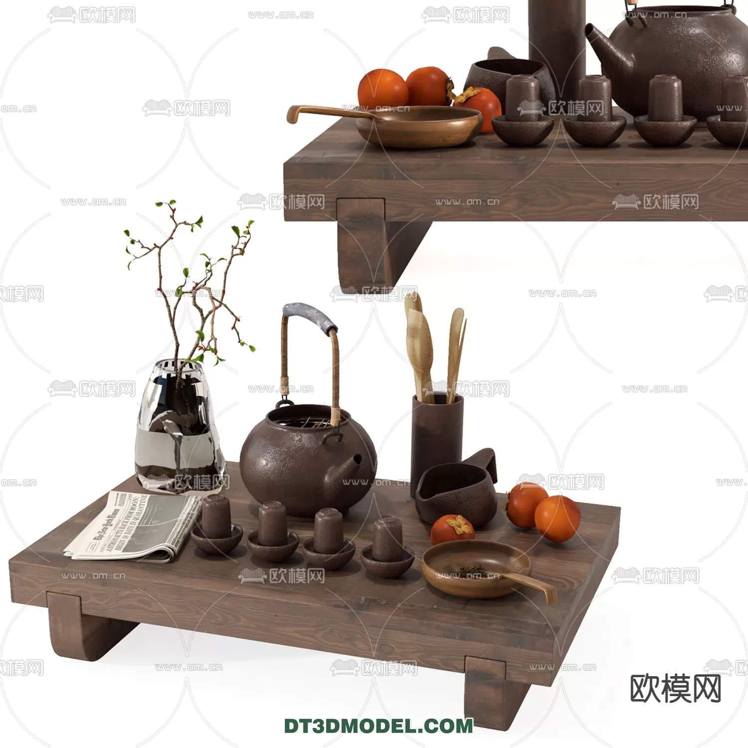 TEAPOT SET 3D MODELS – 045